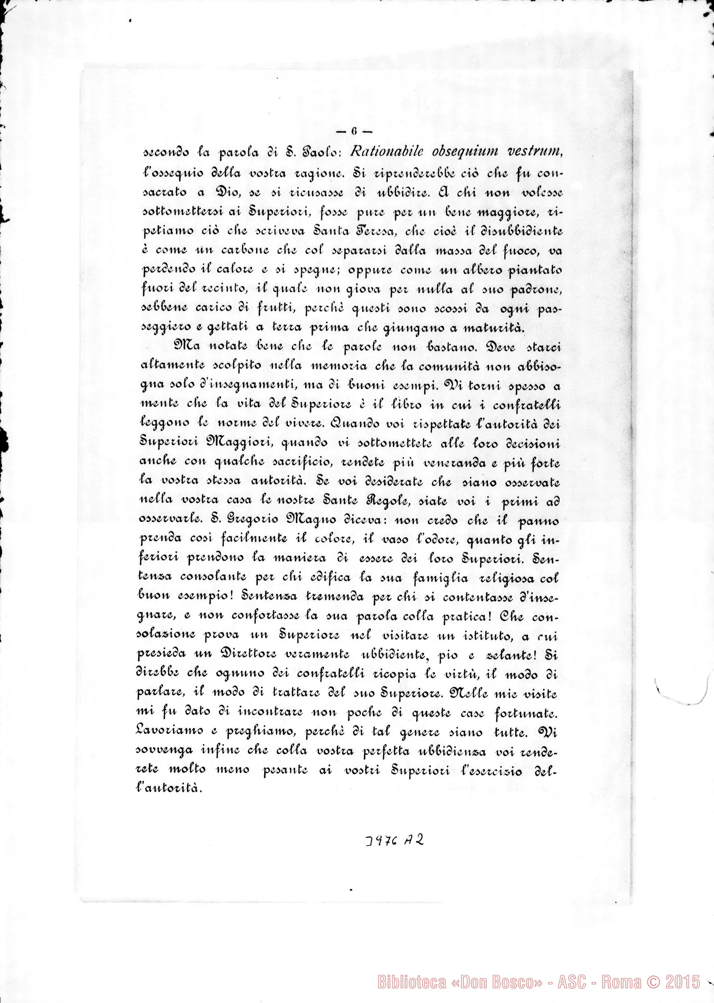Fotogramma A 2 — 1-11- Ricordando gli Esercizi di Valsalice. Stampato