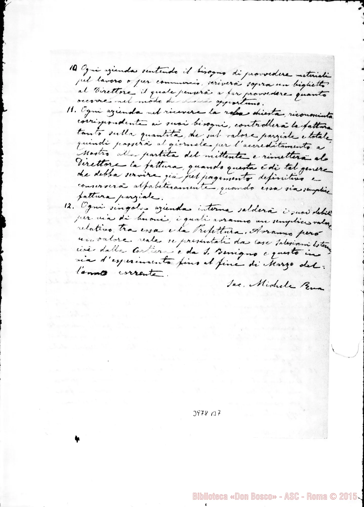 Fotogramma B 7 — 26-01- Sui pagamenti E i pagatori. Ms. allogr.