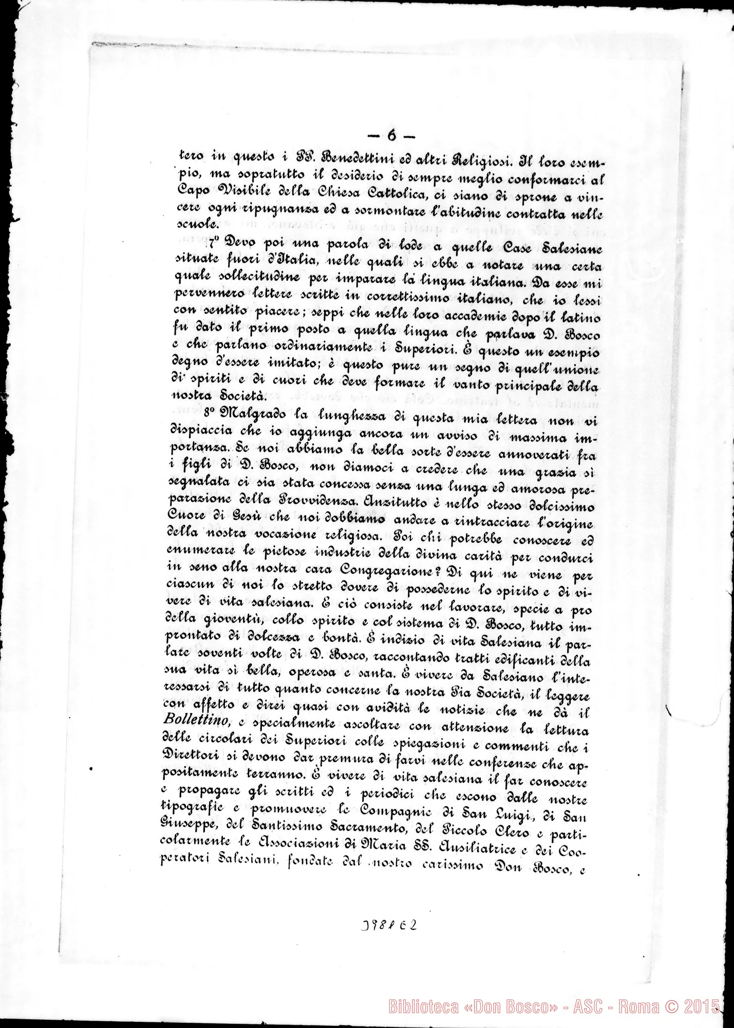 Fotogramma E 2 — 29-01-1896: Prodigioso sviluppo della Pia Società Salesiana. Stampato