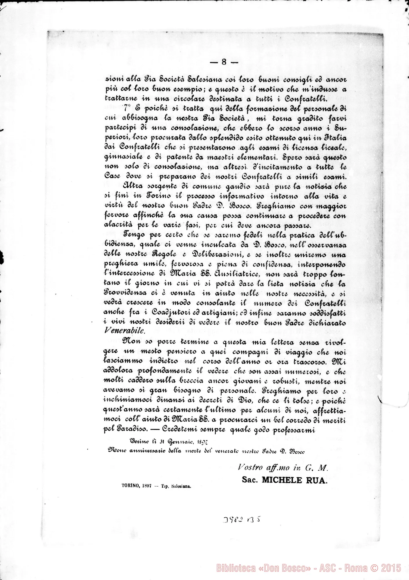 Fotogramma B 5 — 31-01-1897: Avvisi alternati con notizie. Stampato