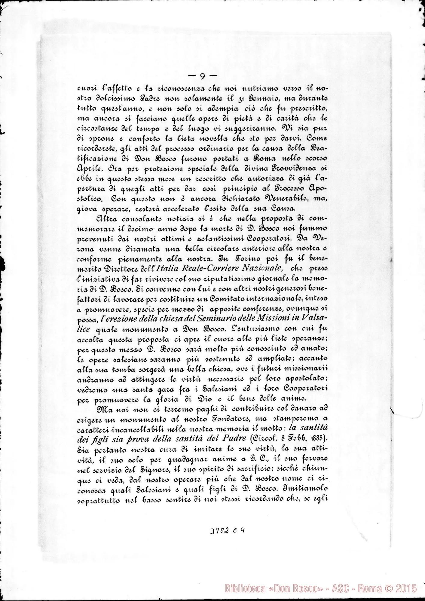 Fotogramma C 4 — 20-01-1898: Vocazioni. Ottavo Capitolo Generale… Stampato
