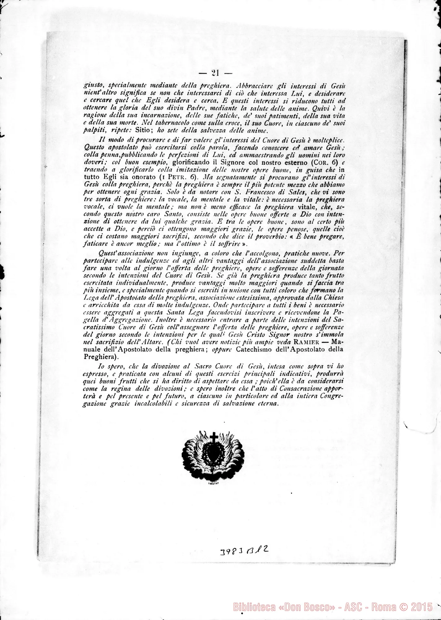 Fotogramma B 12 — 21-11- Consacrazione della Società Salesiana al Sacro Cuore. Stampato
