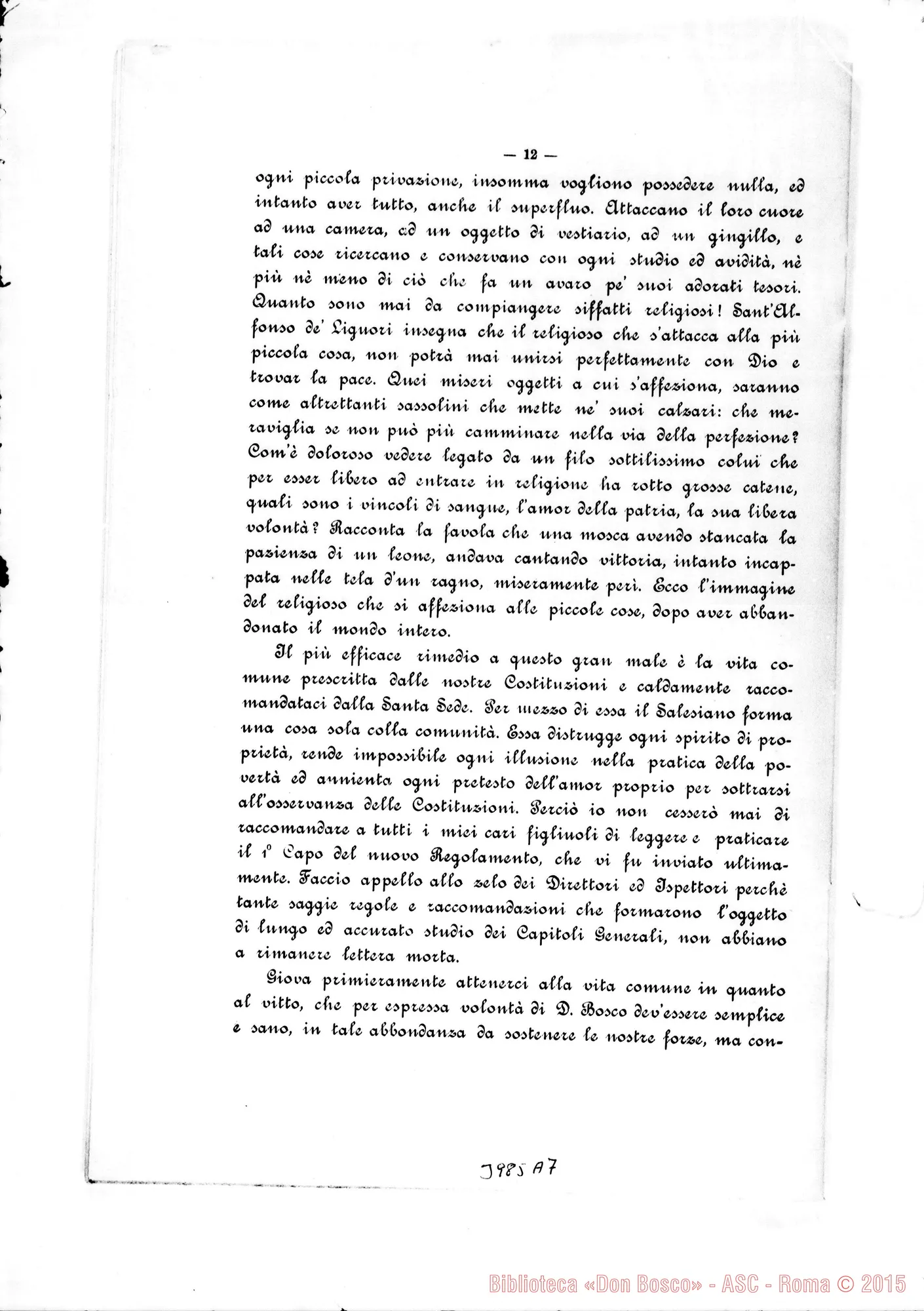 Fotogramma A 7 — 31-01-1907: Sulla povertà. Stampato