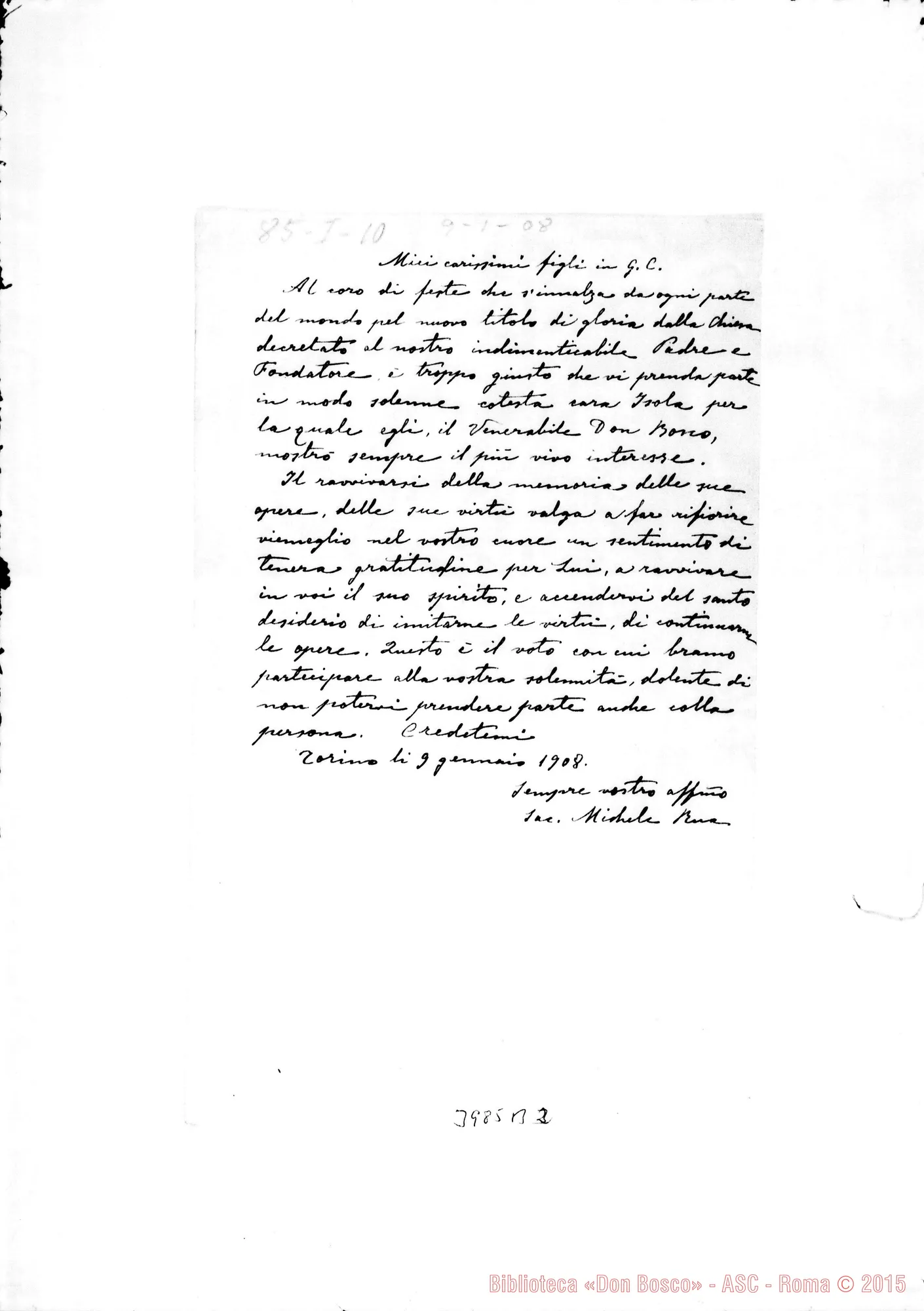 Fotogramma B 2 — 9-01- A Isola. Ms. allogr.