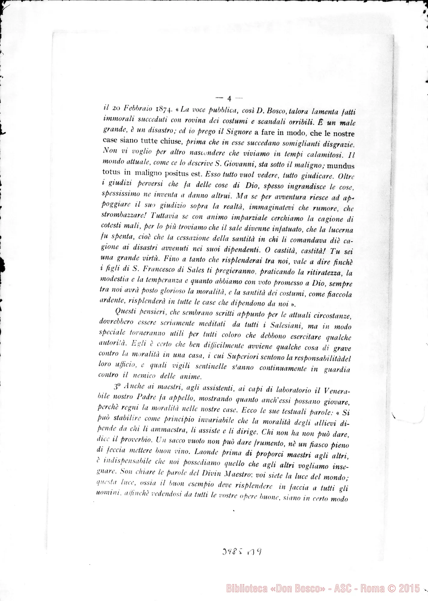 Fotogramma B 9 — 31-01- Sulla vigilanza. Stampato