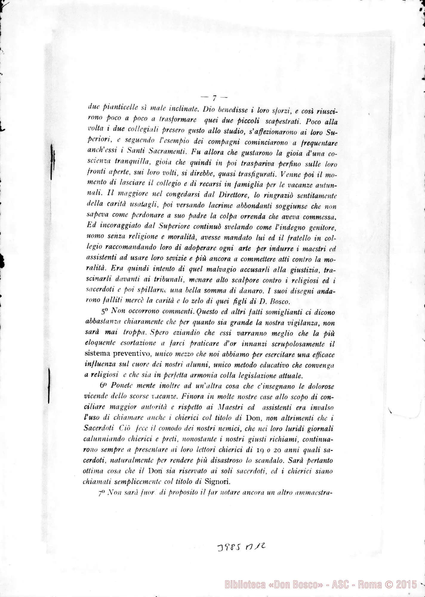 Fotogramma B 12 — 31-01- Sulla vigilanza. Stampato