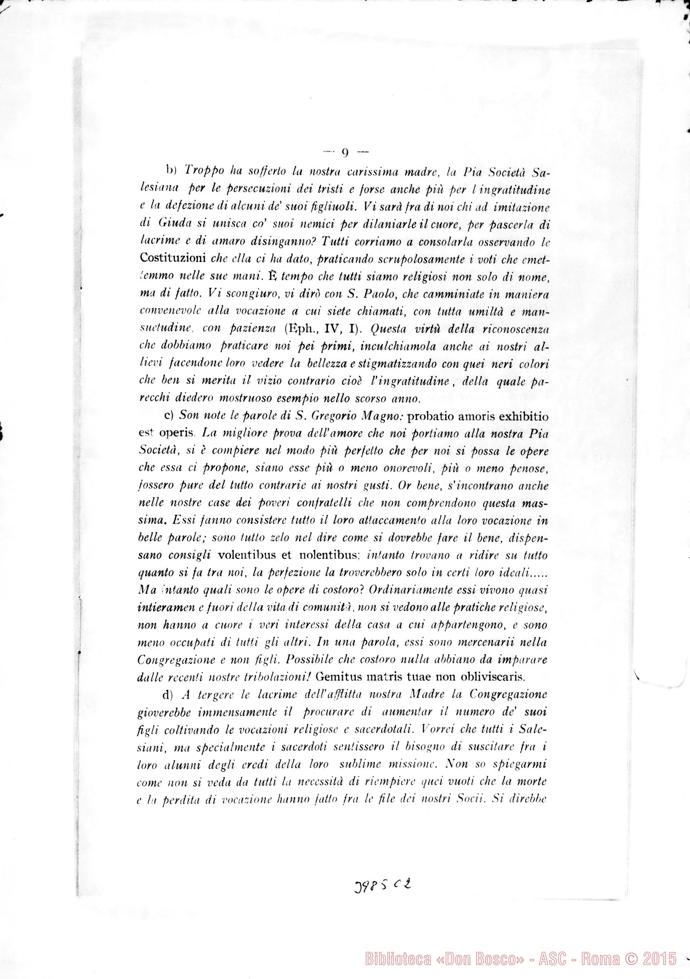 Fotogramma C 2 — 31-01- Sulla vigilanza. Stampato
