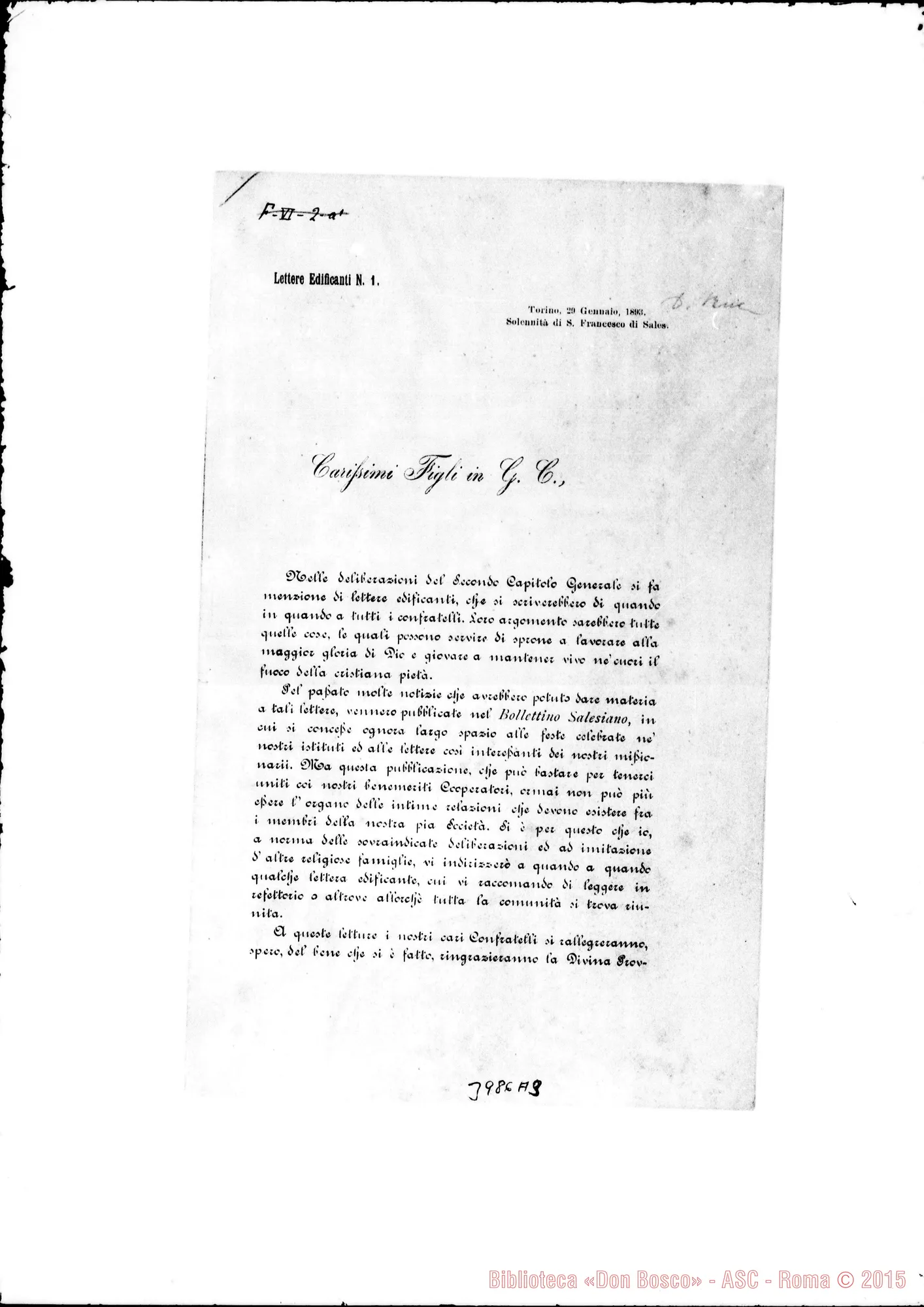 Fotogramma A 3 — 29-01-1893: Lettera Edificante n. 1