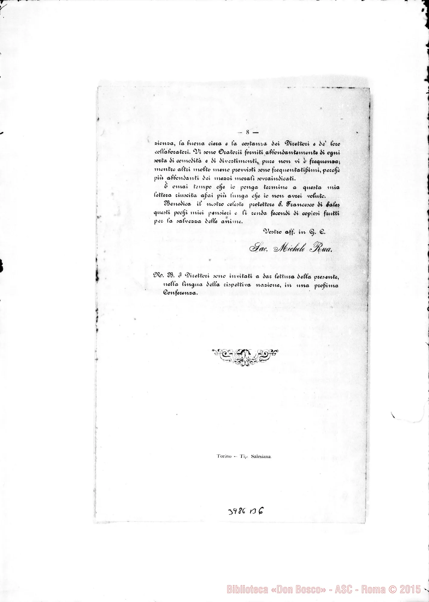 Fotogramma B 6 — 29-01-1894: Lettera Edificante n. 2