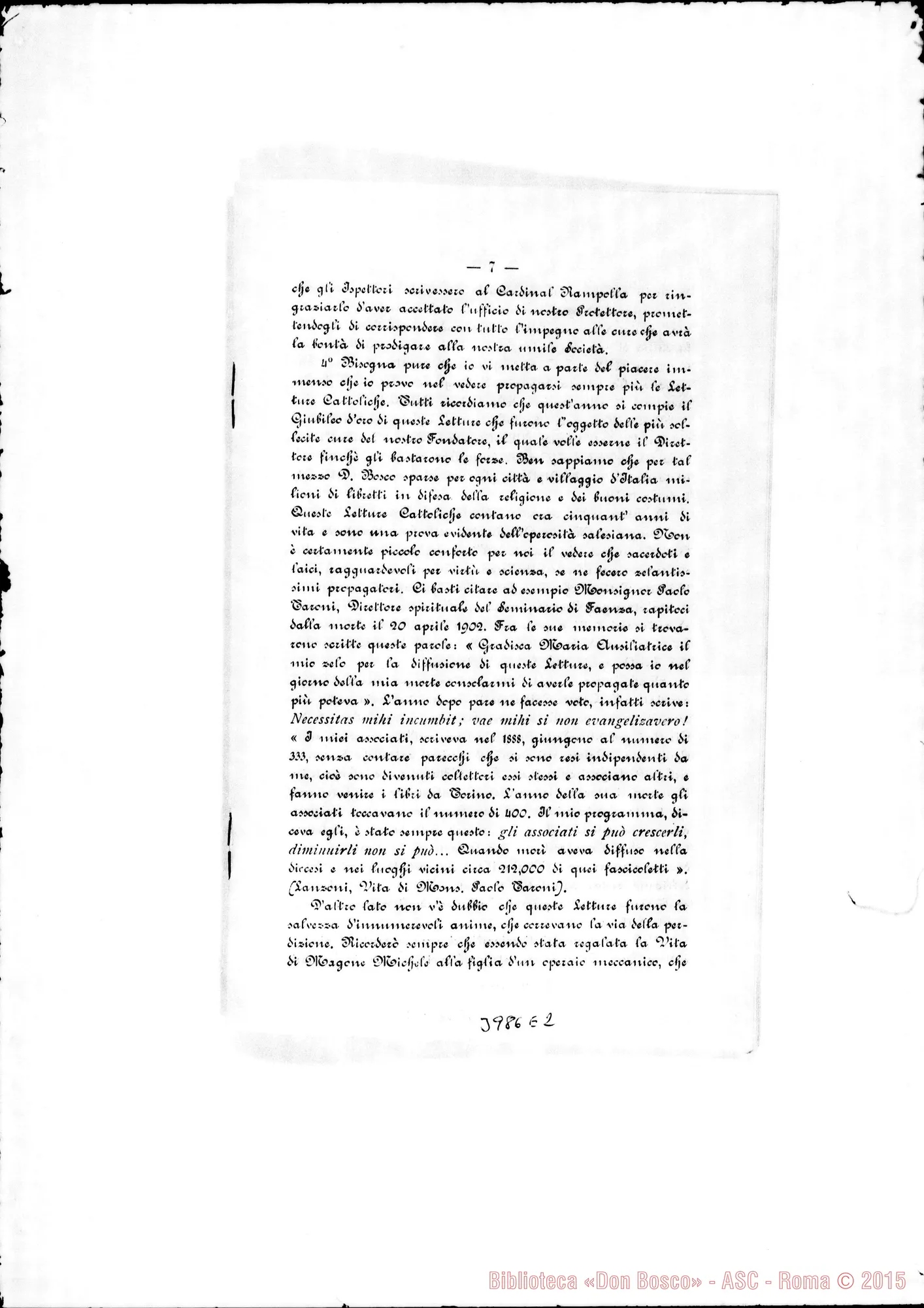 Fotogramma E 2 — 19-06-1903: Lettera Edificante n. 6