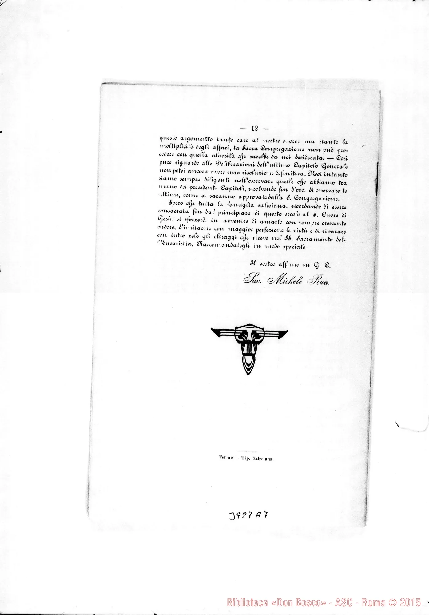 Fotogramma A 7 — 14-06-1905: Lettera Edificante n. 7