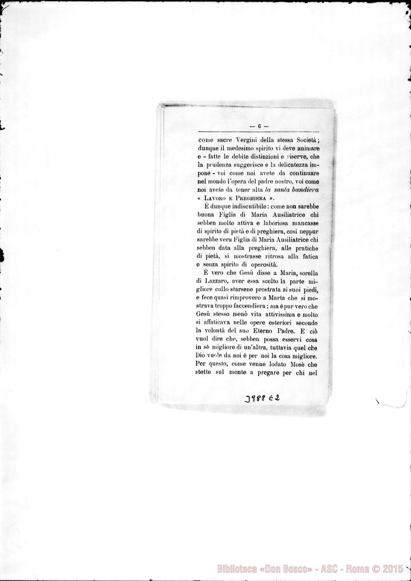 Fotogramma E 2 — 29-01-1901: Circolare di D. Bretto E strenna di D. Rua. Stampato