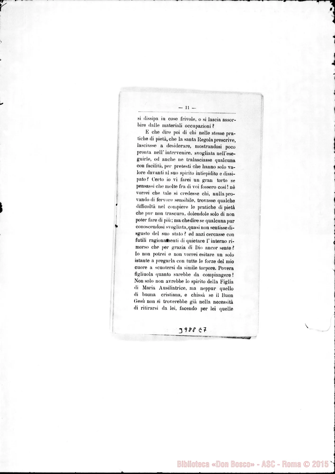 Fotogramma E 7 — 29-01-1901: Circolare di D. Bretto E strenna di D. Rua. Stampato