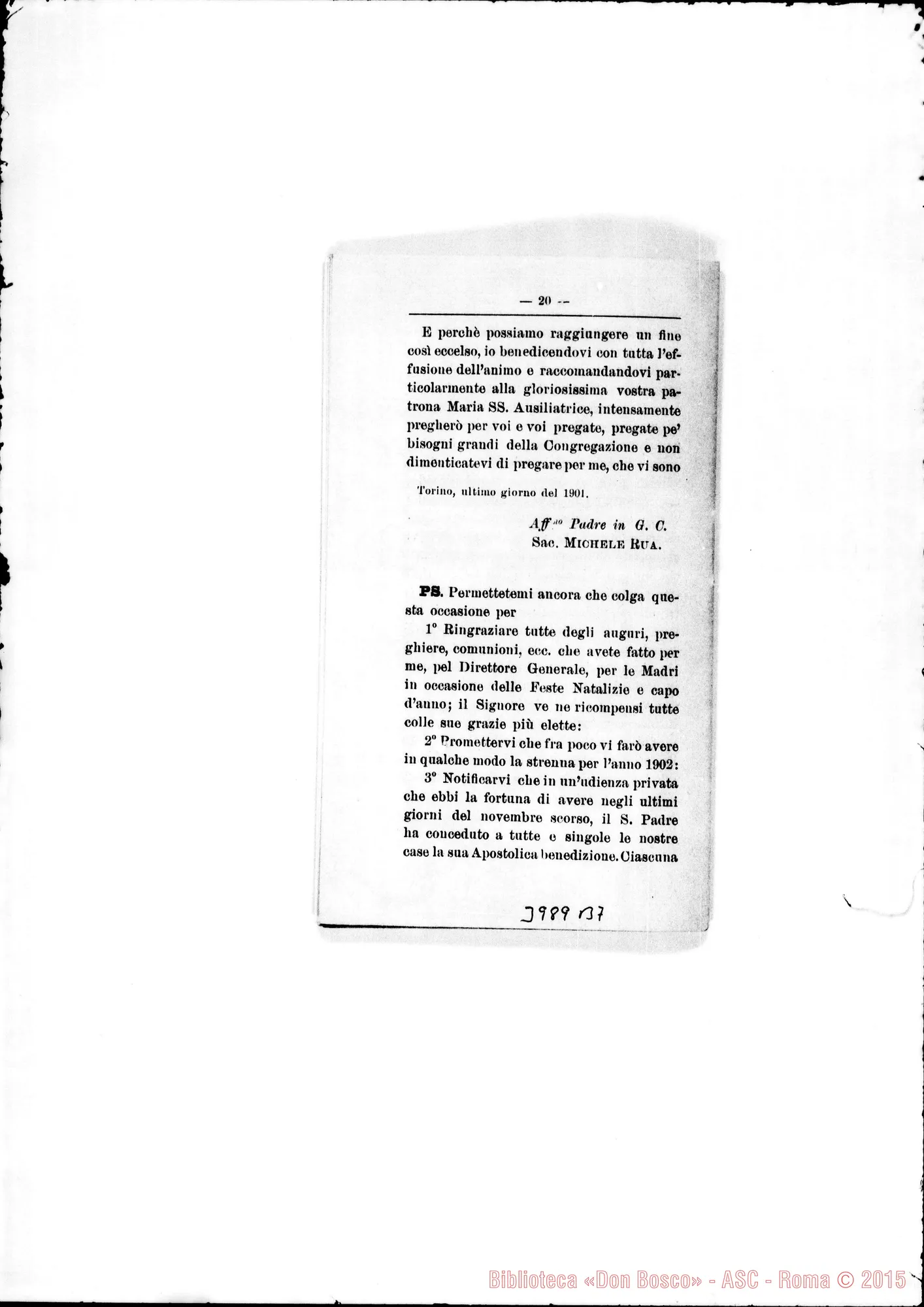 Fotogramma B 7 — 31-12-1901: Della Santa Allegria. Stampato