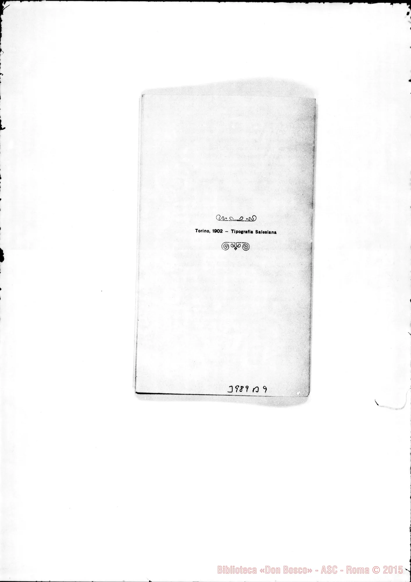 Fotogramma B 9 — 31-12-1901: Della Santa Allegria. Stampato