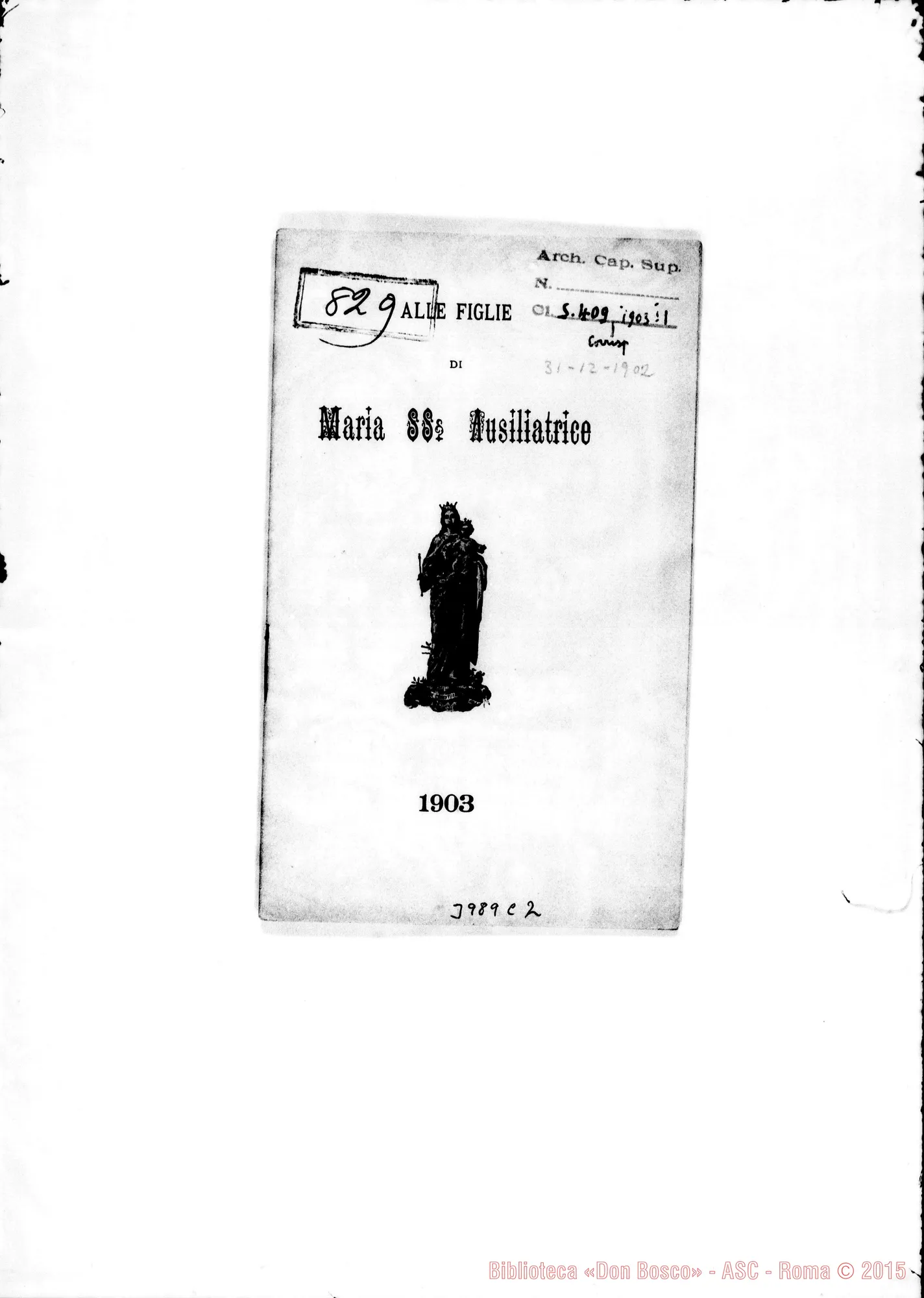 Fotogramma C 2 — 31-12-1902: Gesù: fonte dell’allegria. Stampato