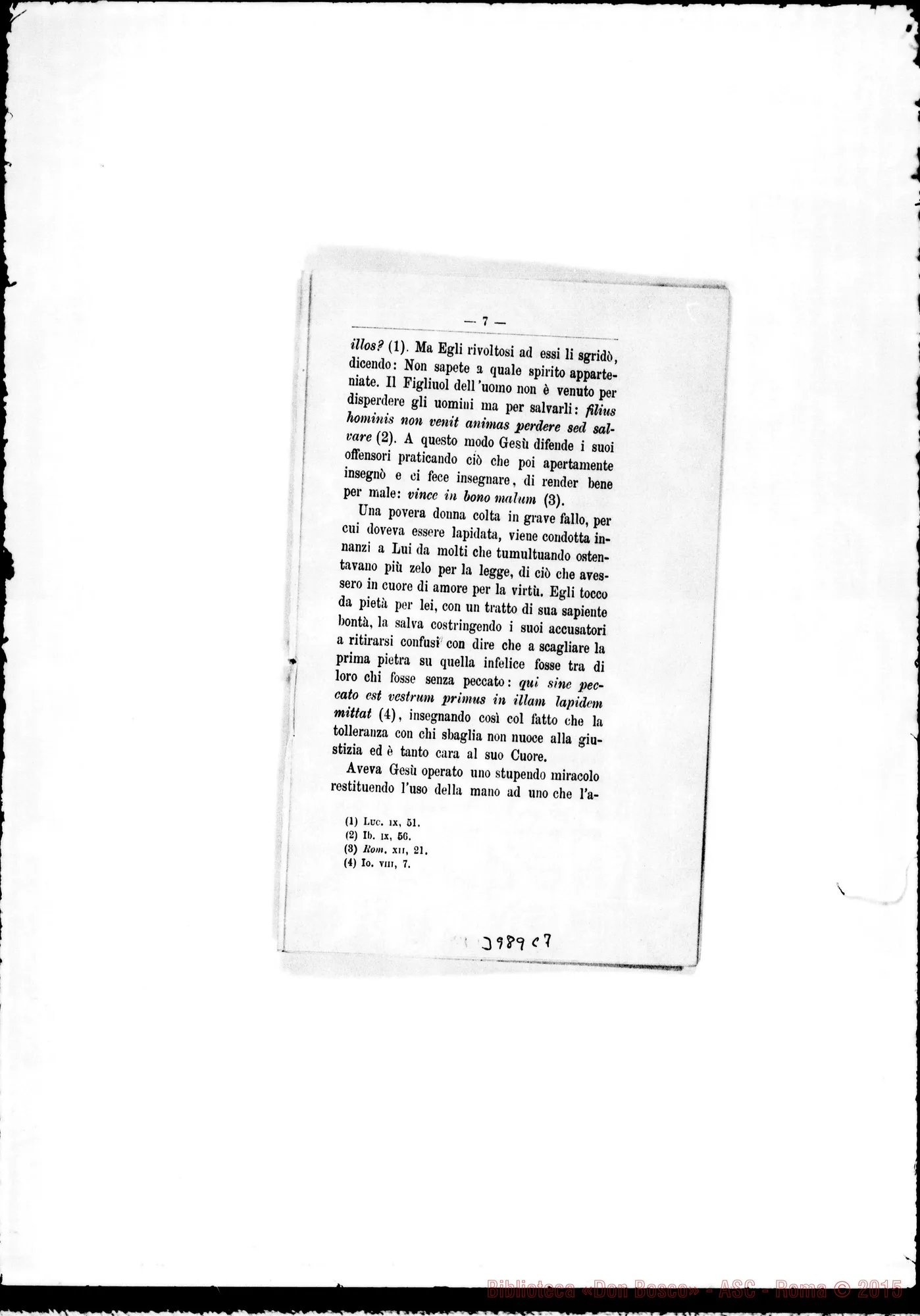 Fotogramma C 7 — 31-12-1902: Gesù: fonte dell’allegria. Stampato