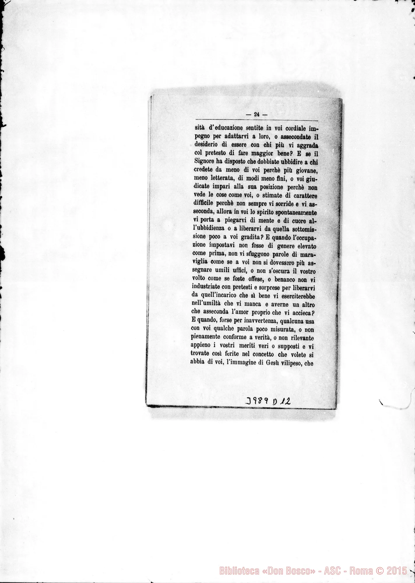 Fotogramma D 12 — 31-12-1902: Gesù: fonte dell’allegria. Stampato