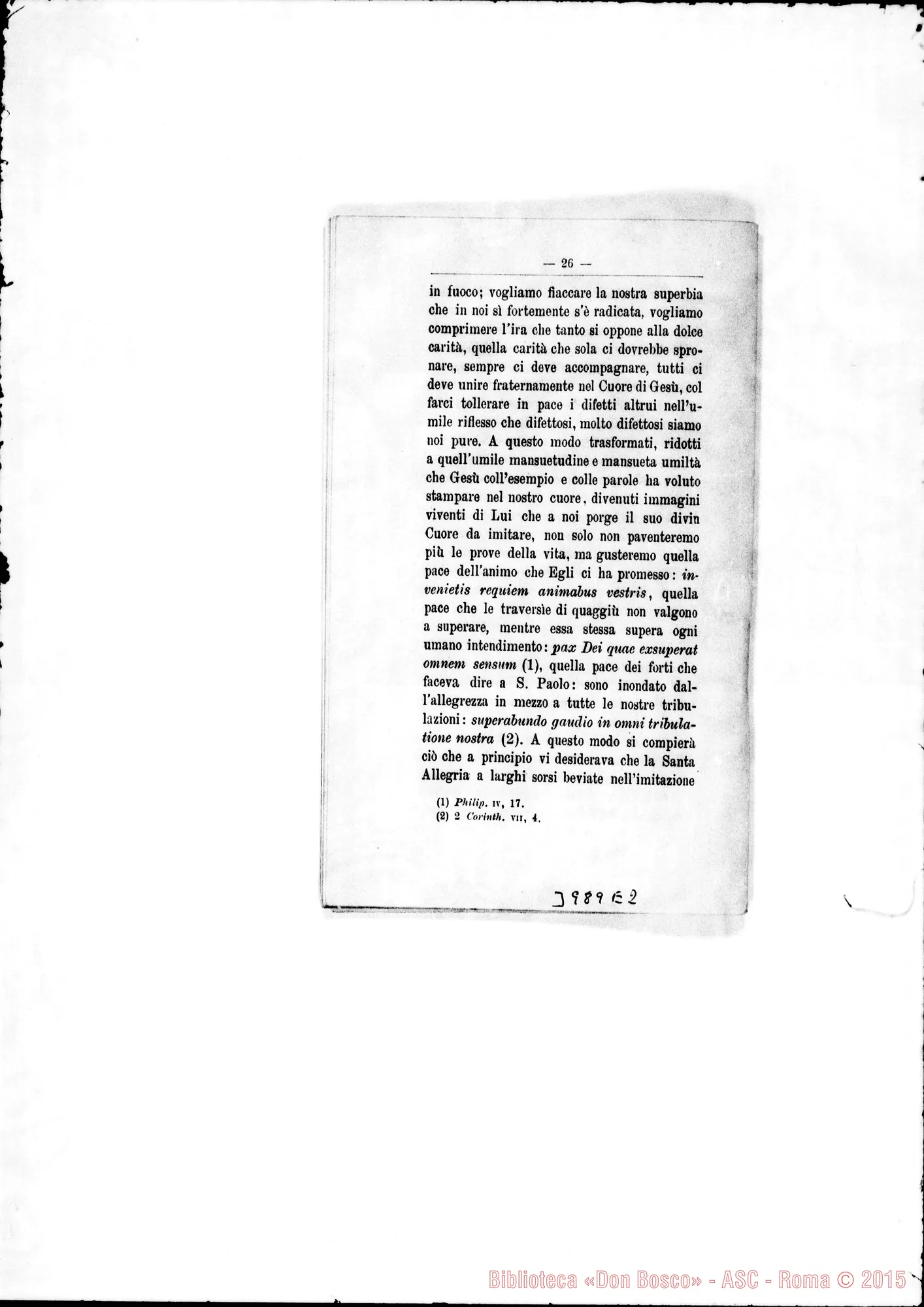 Fotogramma E 2 — 31-12-1902: Gesù: fonte dell’allegria. Stampato