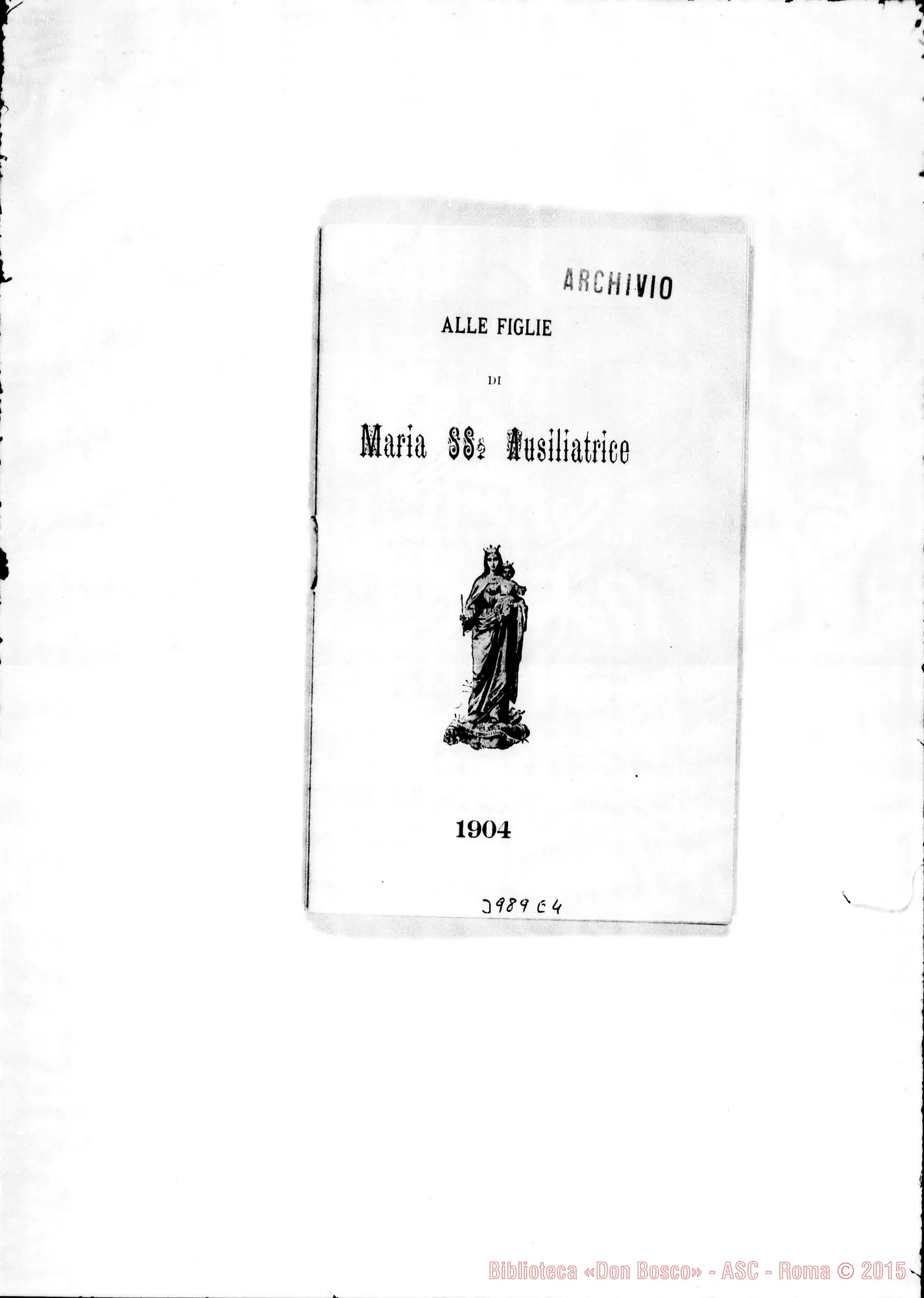 Fotogramma E 4 — 31-12-1903: Vita di fede. Stampato