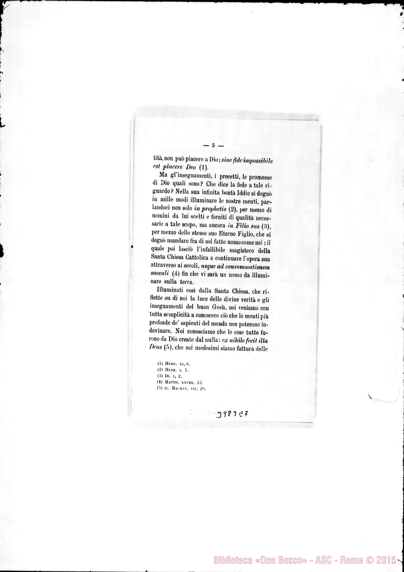 Fotogramma E 7 — 31-12-1903: Vita di fede. Stampato