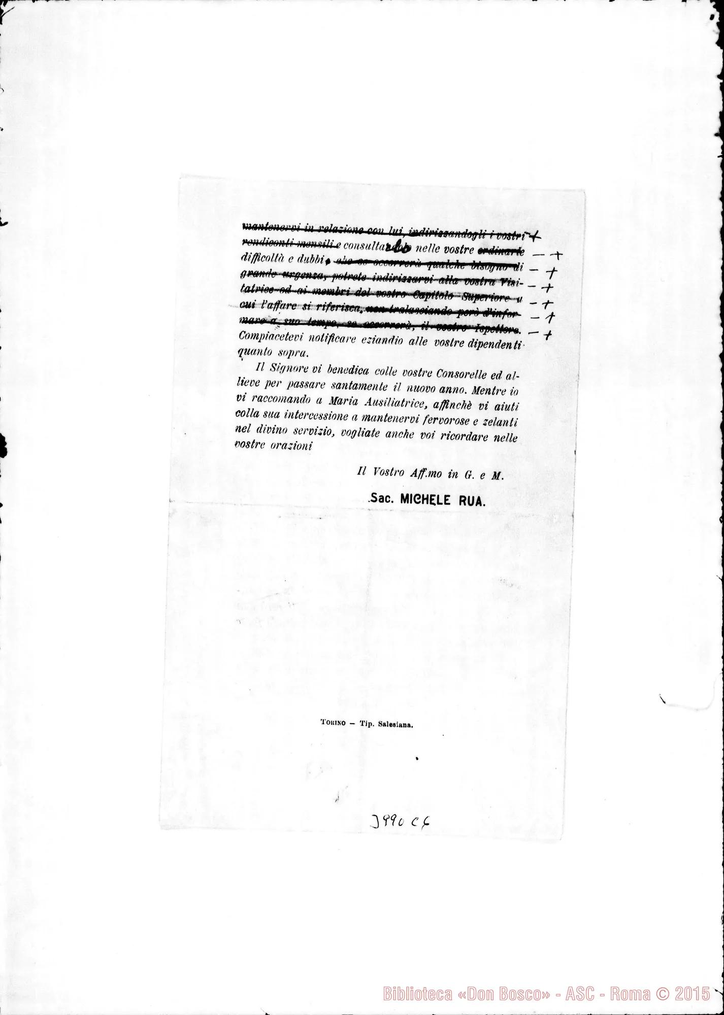 Fotogramma C 6 — 1-01-1904: Sul trasloco di D. Erminio Borio A Lanusei. Stampato
