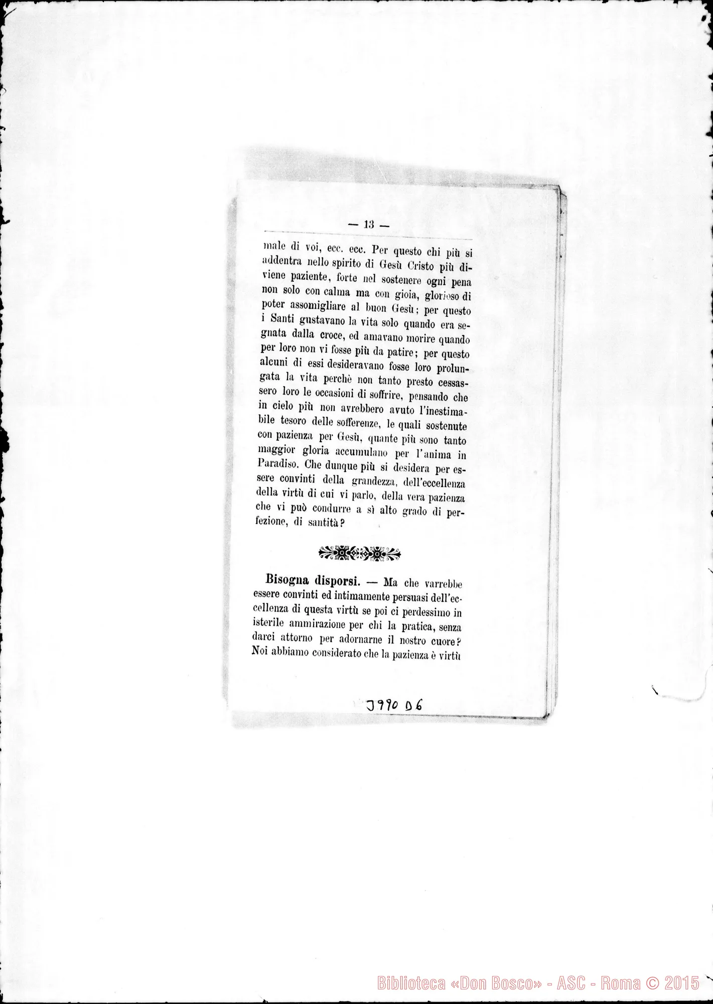 Fotogramma D 6 — 31-12-1904: «Cliaritatem habete, quod est vinculum perfectìonis». Stampato
