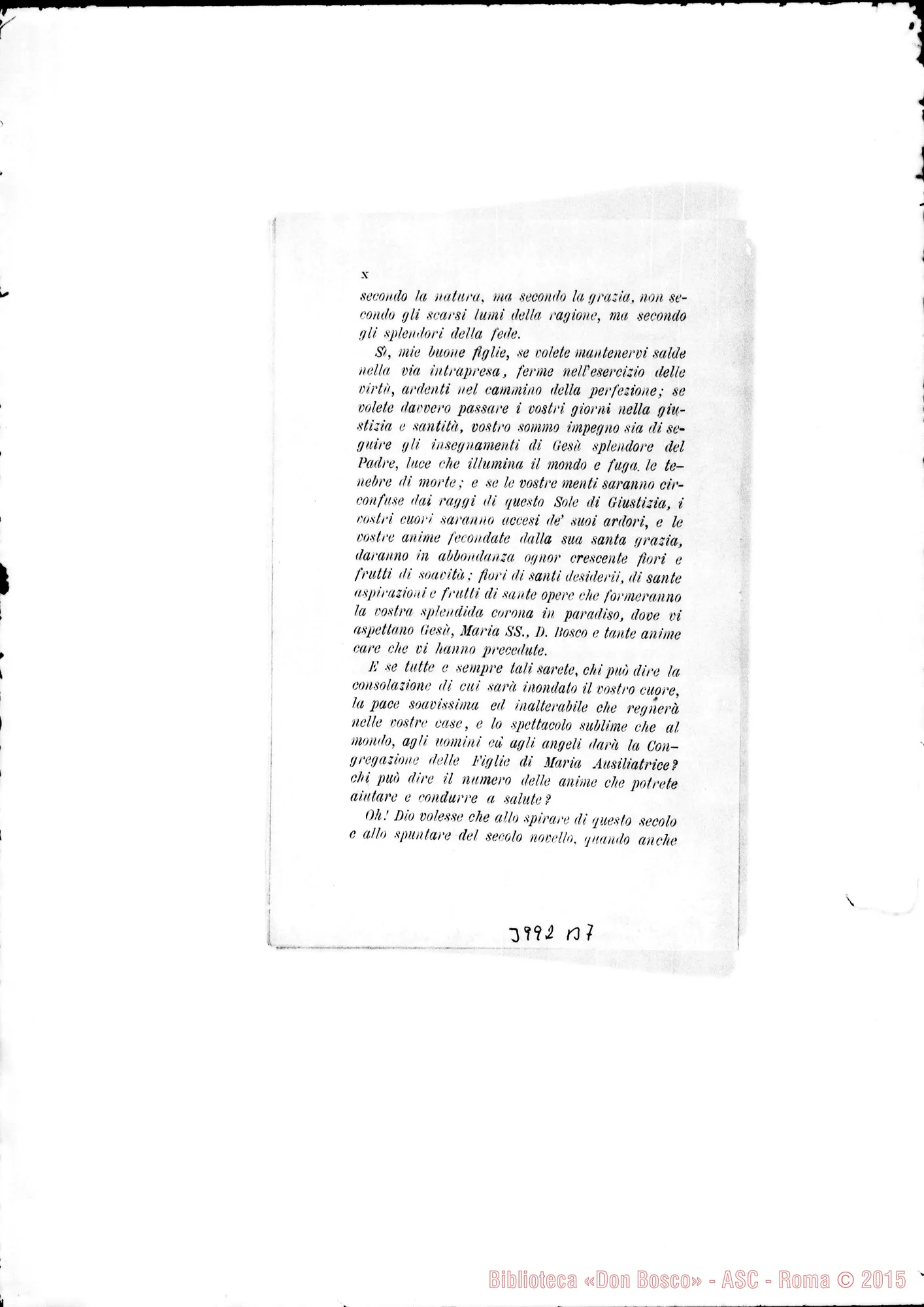 Fotogramma B 7 — Introduzione all’elenco dell’anno 1901