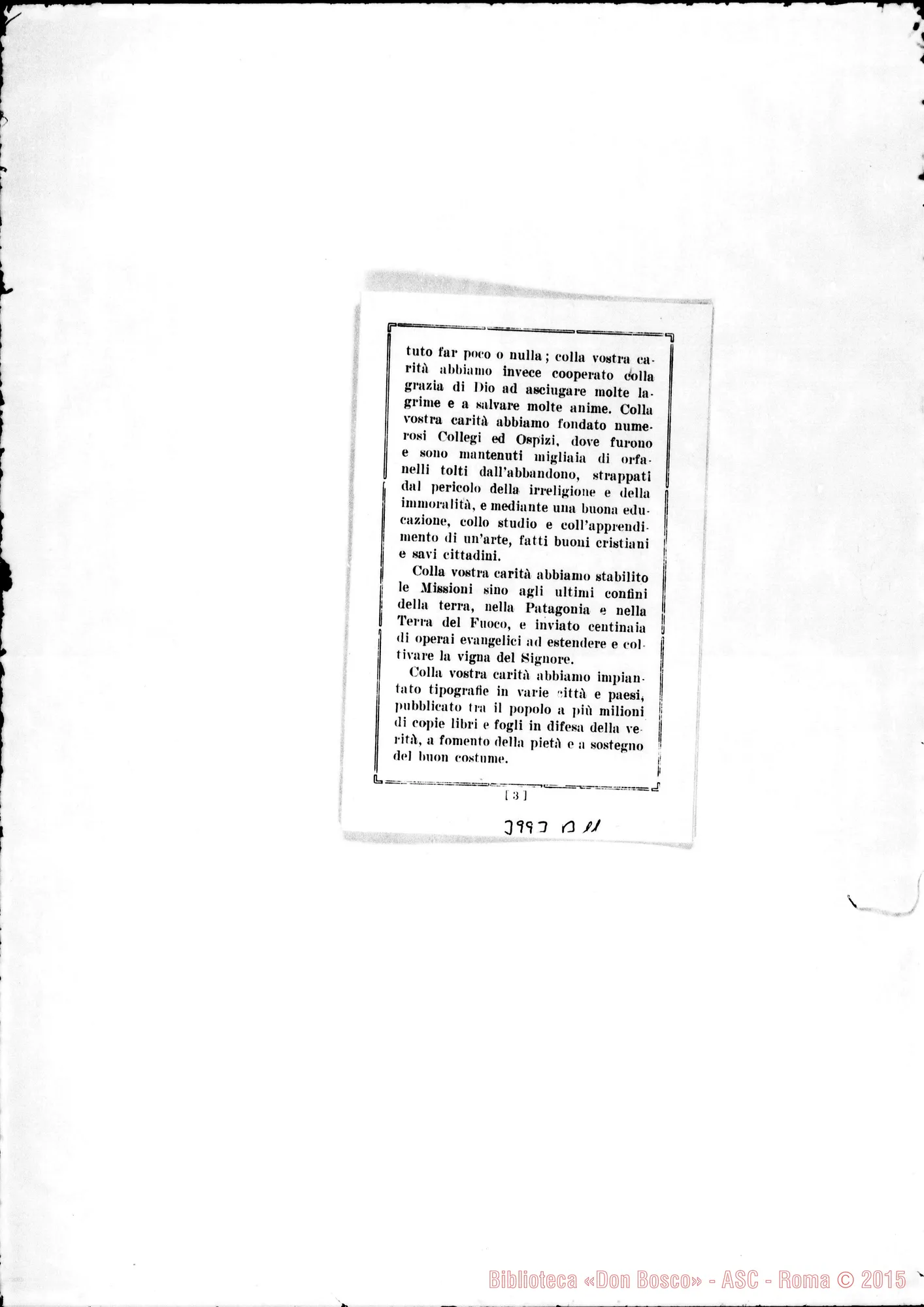 Fotogramma B 11 — 23-04- Presenta la lettera di D. Bosco ai Cooperatori. Stampato
