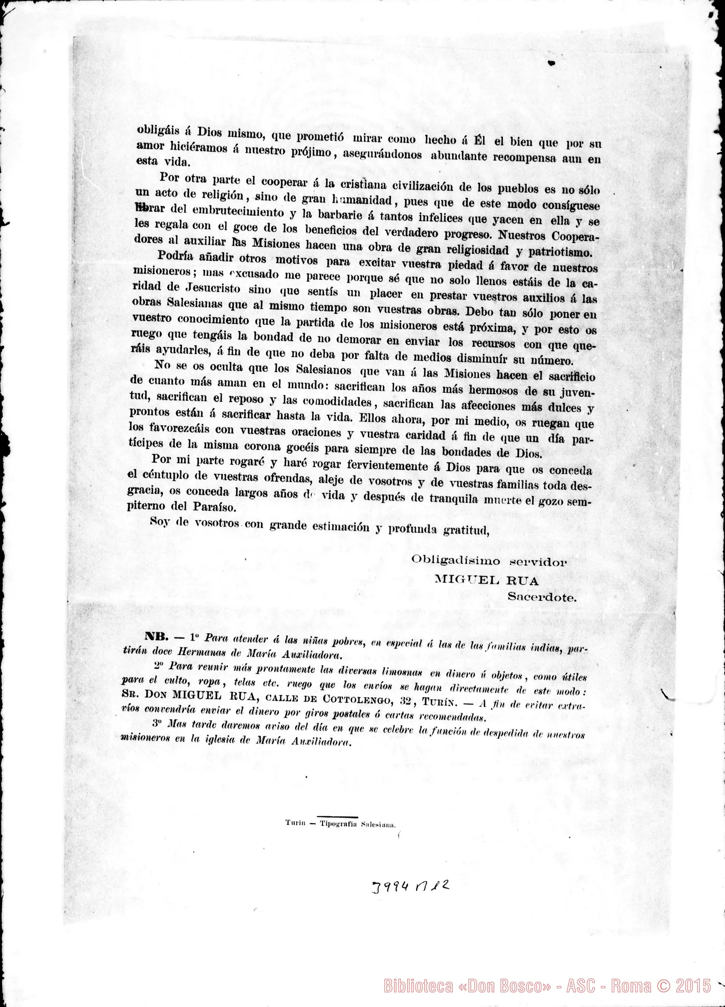 Fotogramma B 12 — 30-10- La stessa in lingua spagnola. Stampato