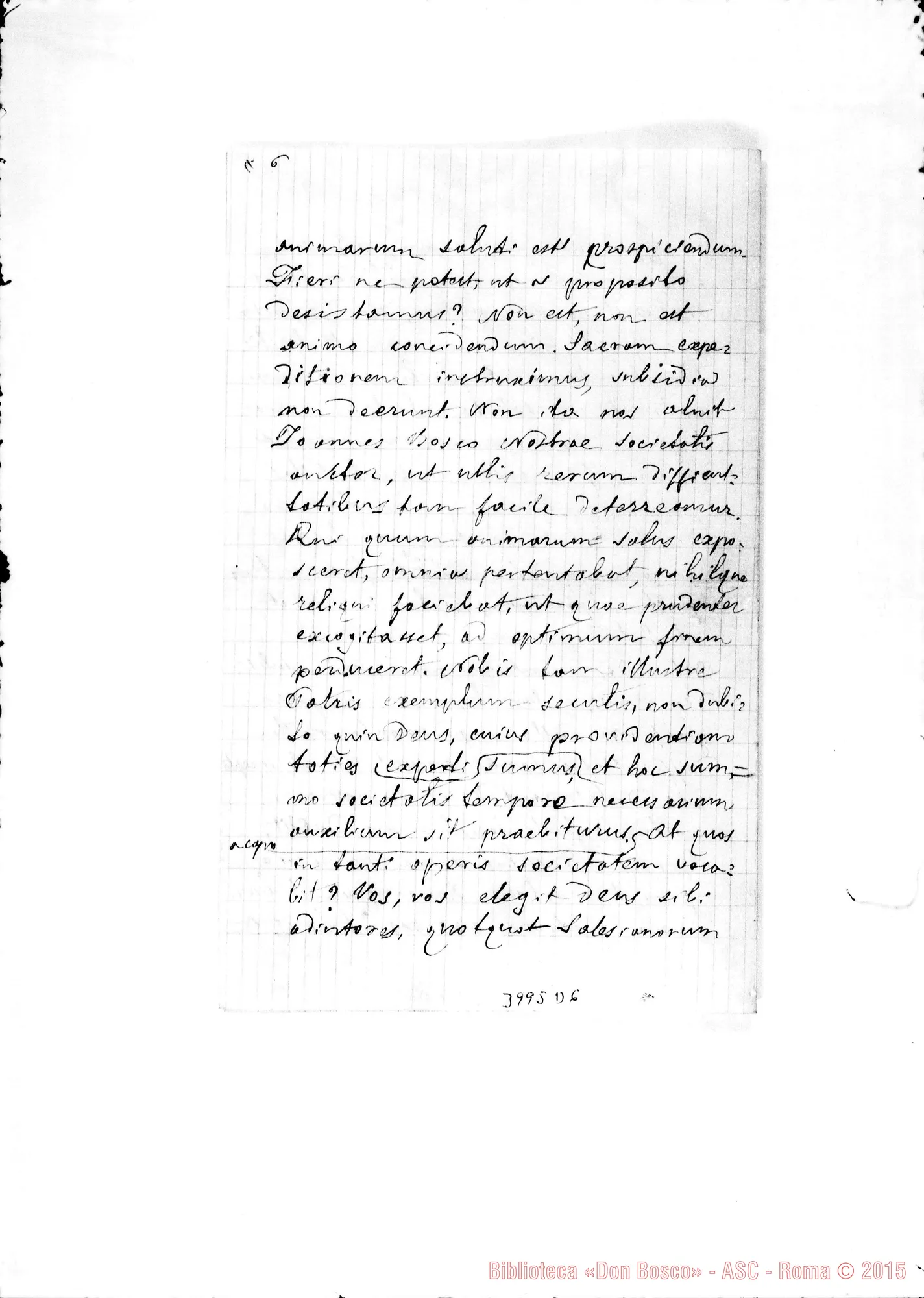 Fotogramma D 6 — 9-11- Per le vocazioni missionarie. Minuta ms. allogr. con correi, autogr. Rua, bella copia E bozze