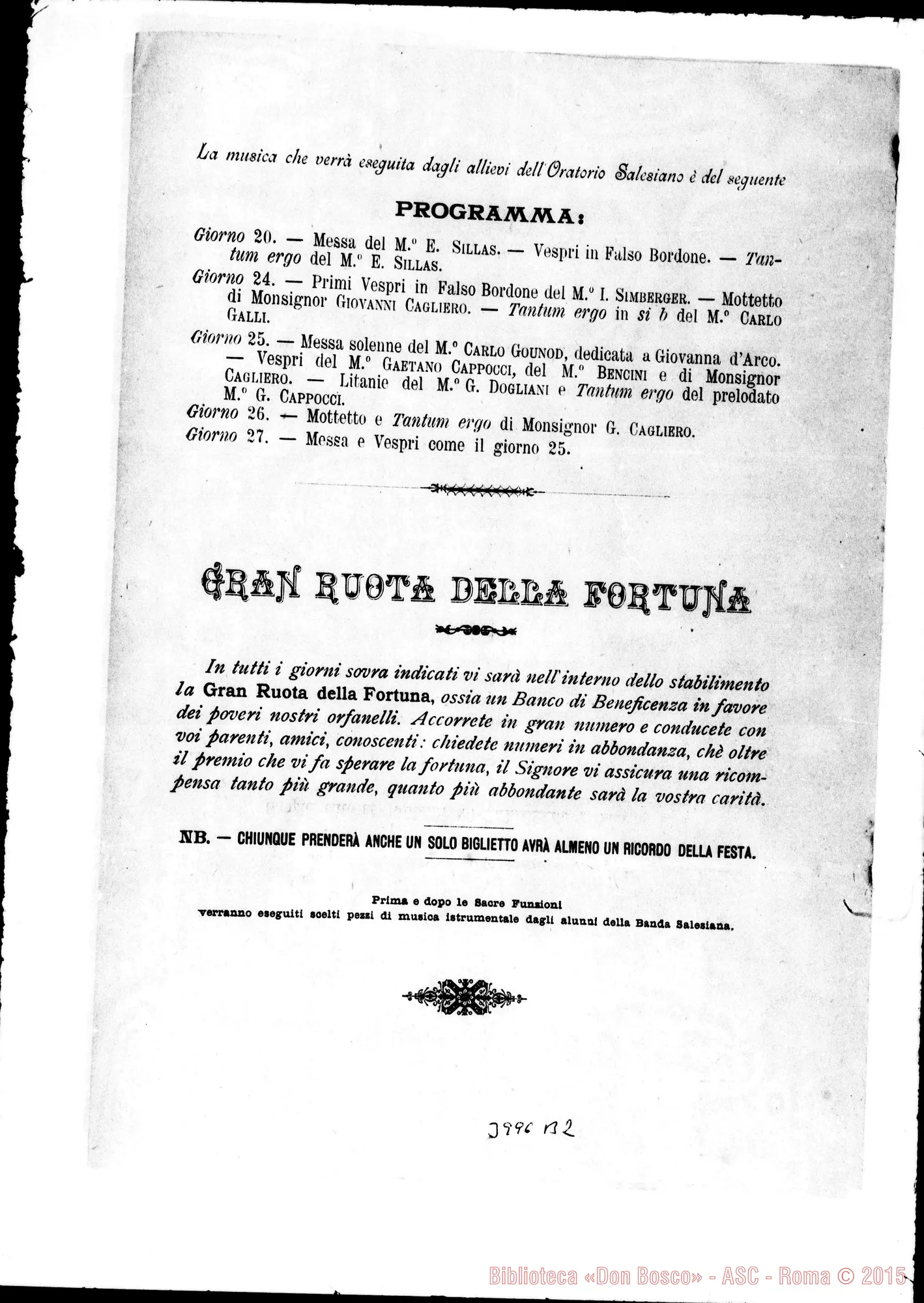 Fotogramma B 2 — 10-05- Solennità di Maria Ausiliatrice. Stampato