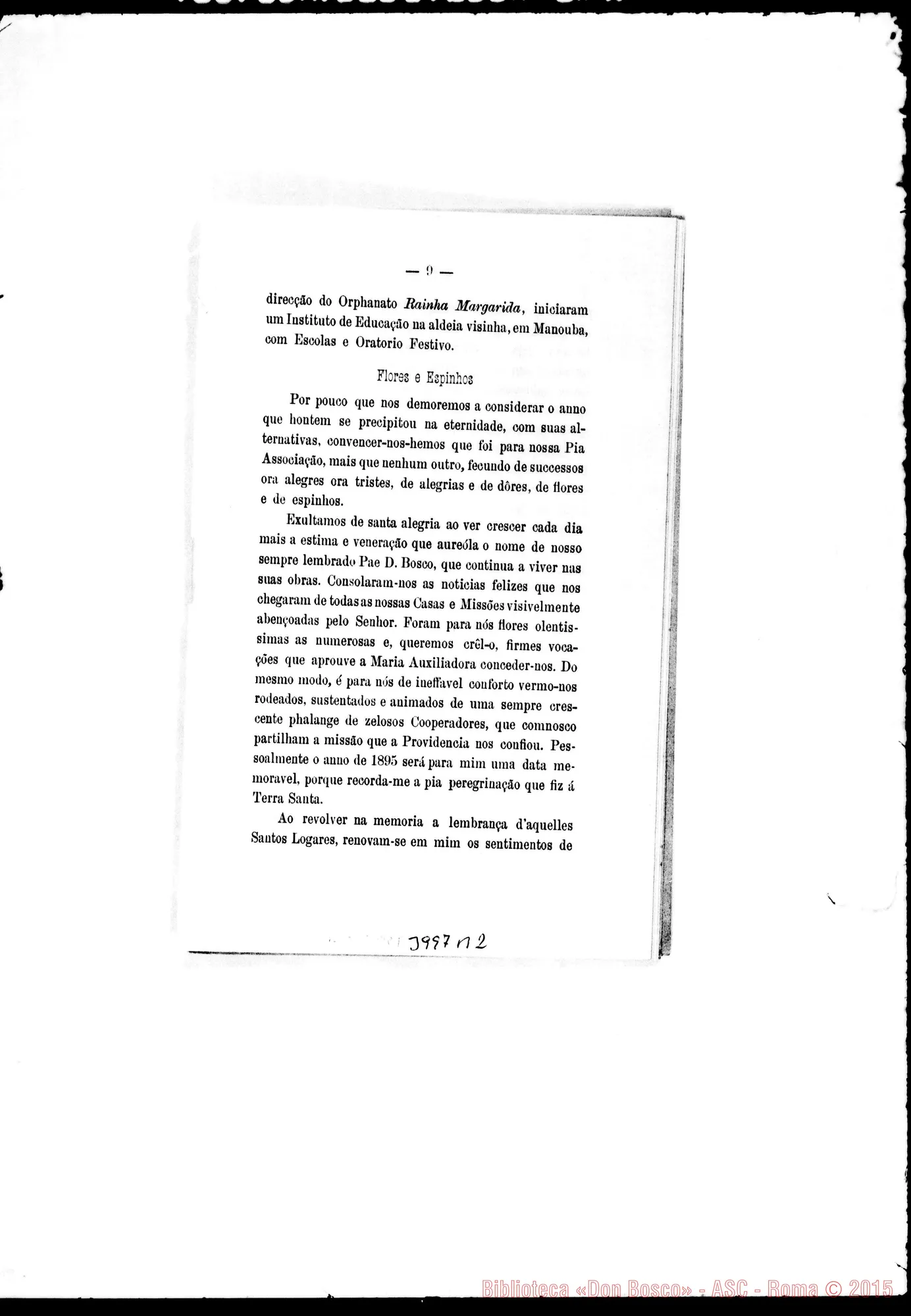 Fotogramma B 2 — 1896: Lettera di D. Rua ai Cooperatori ed alle Cooperatrici. Stampato
