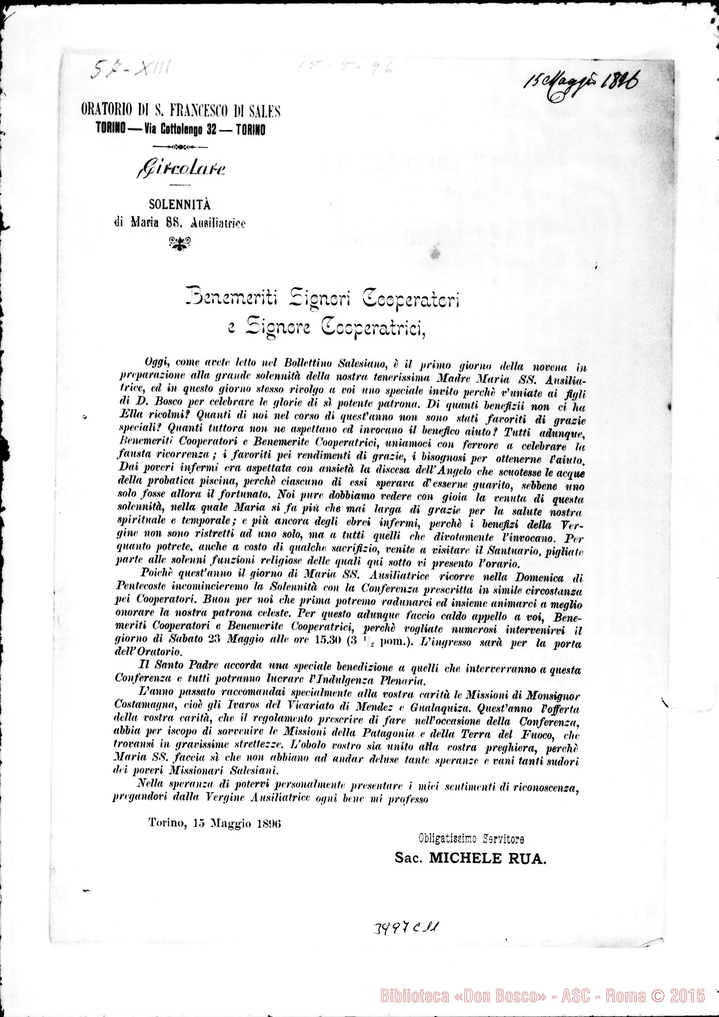 Fotogramma C 11 — 15-05- Solennità di Maria Ausiliatrice. Stampato