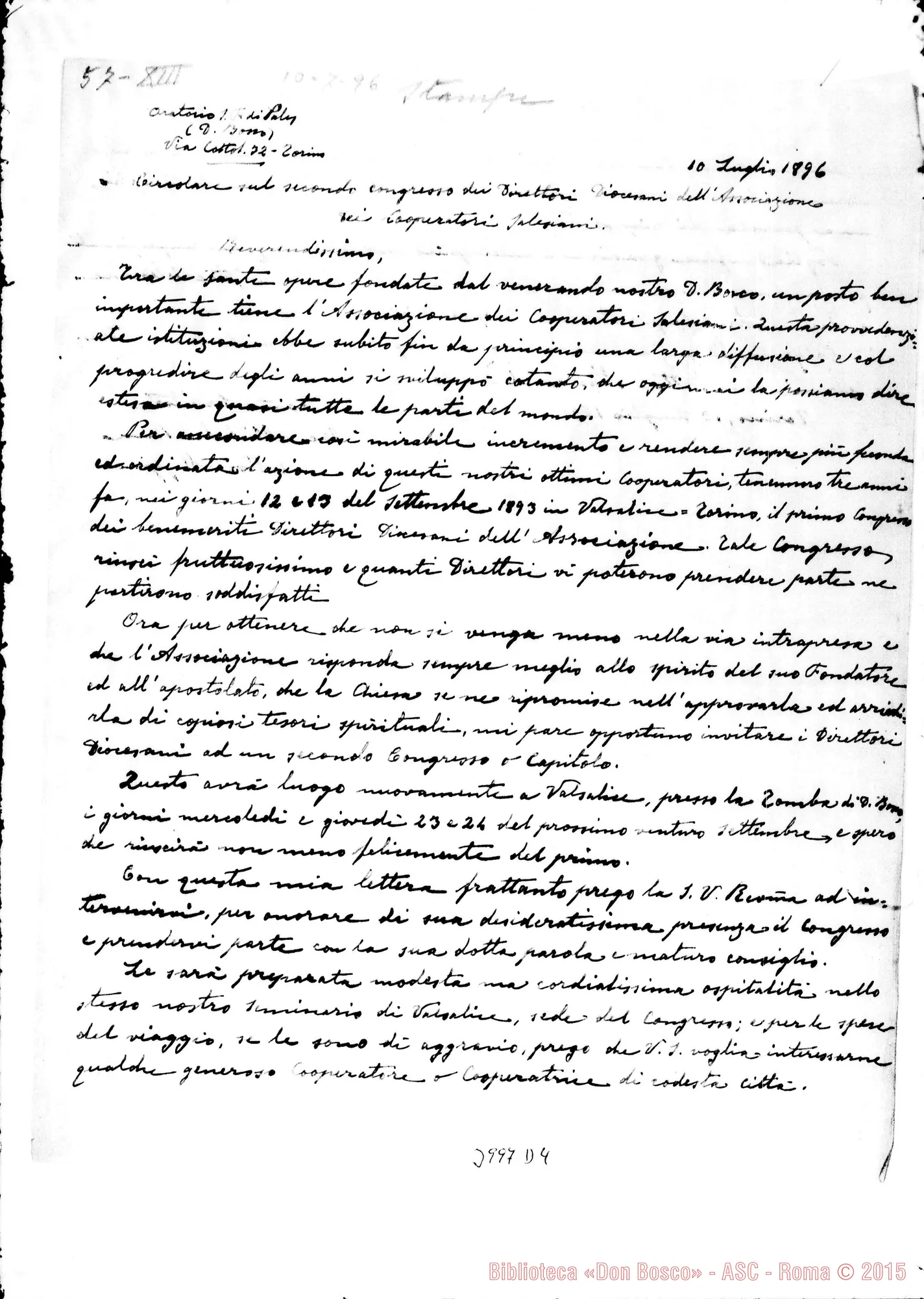Fotogramma D 4 — 10-07- Secondo Congresso dei Direttori Diocesani. Stampato