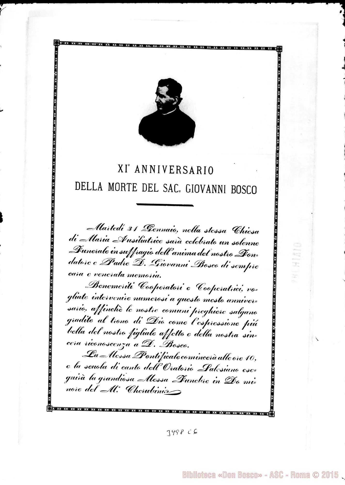 Fotogramma C 6 — 22-01-1899: Festa del Santo Patrono. Stampato