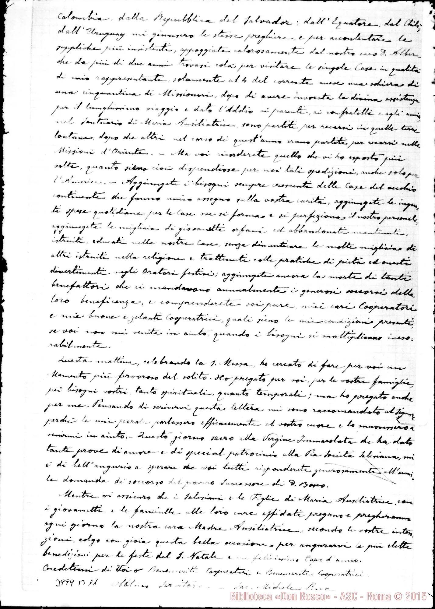 Fotogramma B 11 — 8-12- Ringrazia E dà notizie. Stampato E ms. allogr.