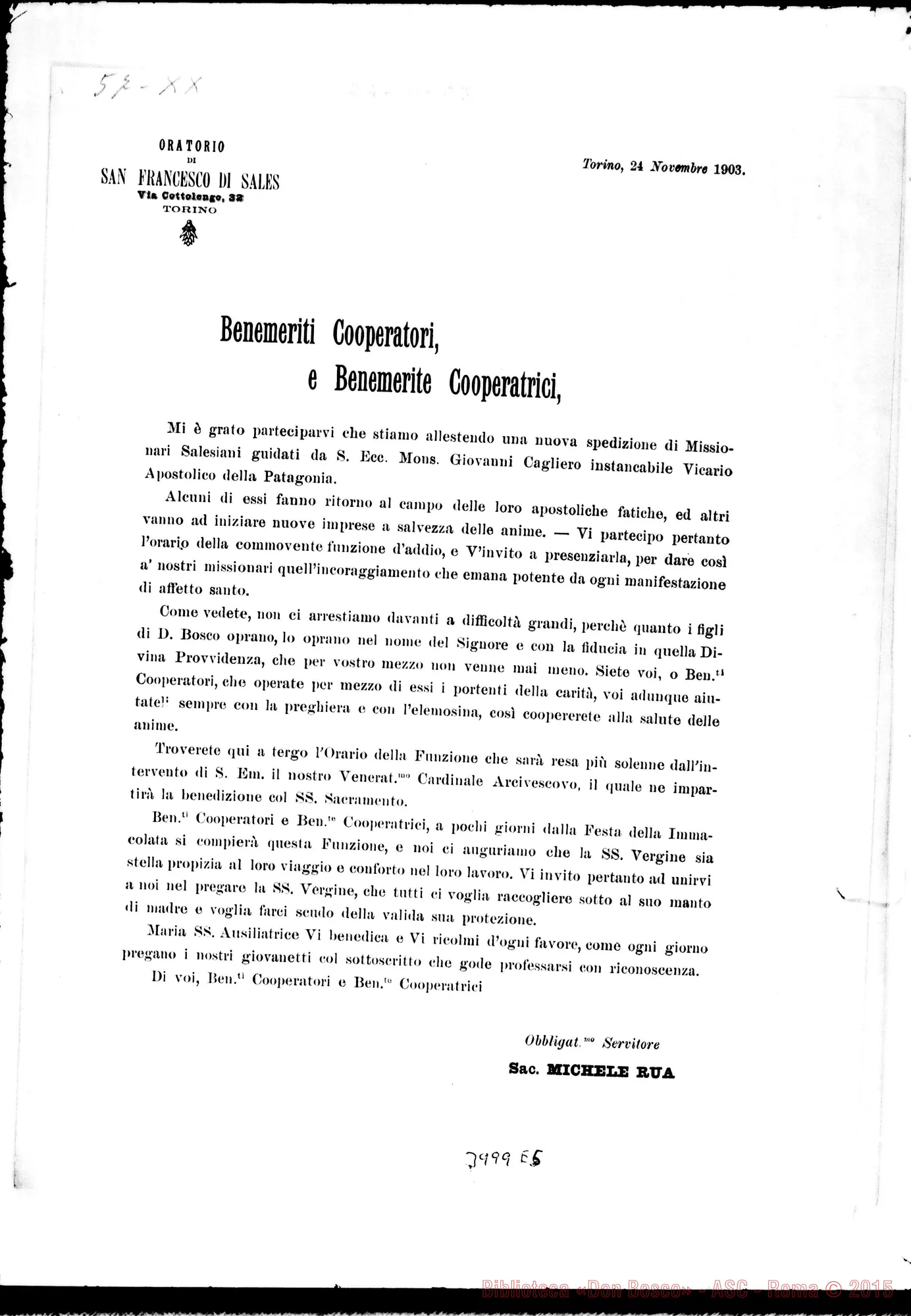 Fotogramma E 5 — 24-11- Nuova partenza di Missionari.