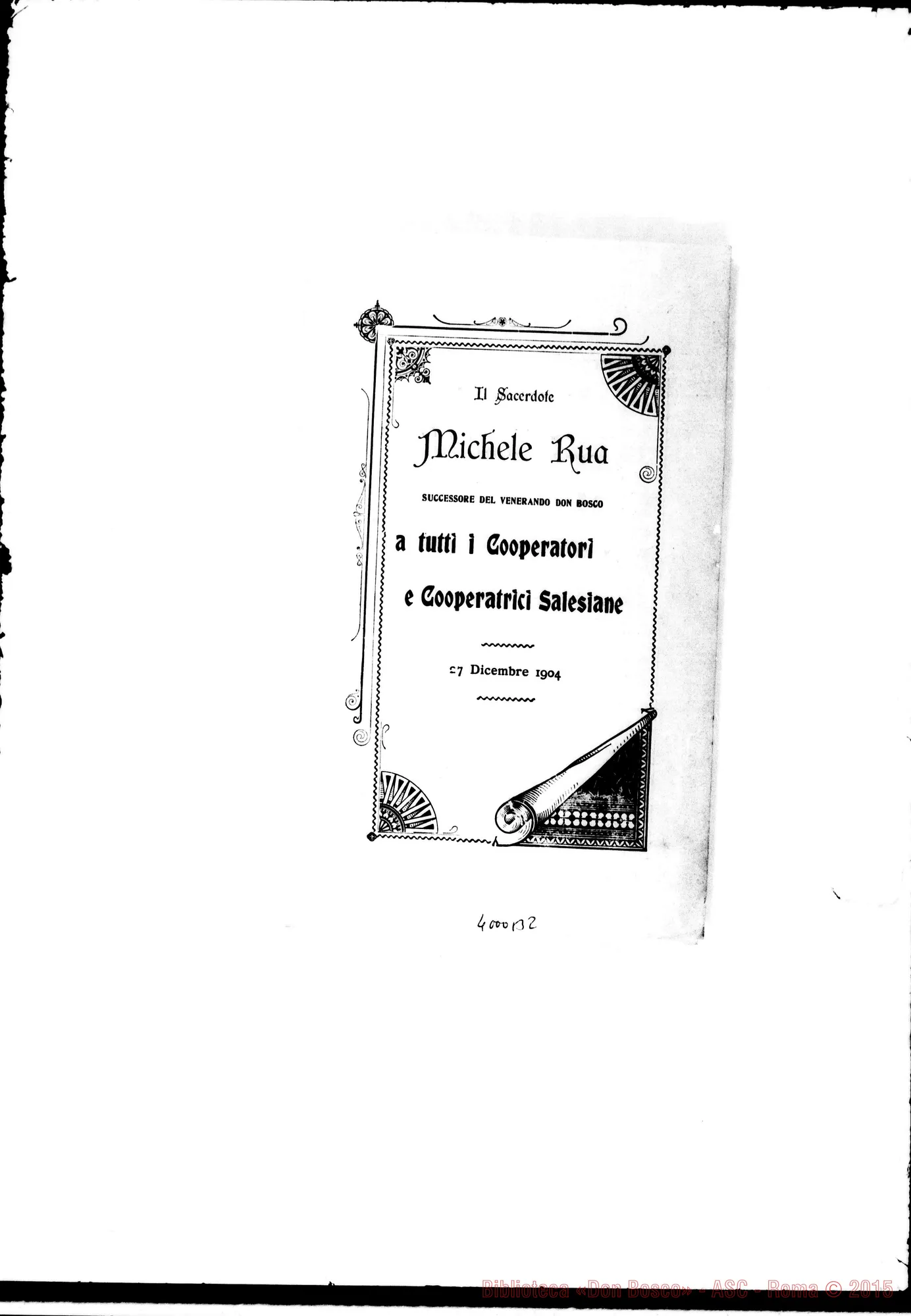 Fotogramma B 2 — 27-12- Notizie varie. Ms. allogr. E stampato