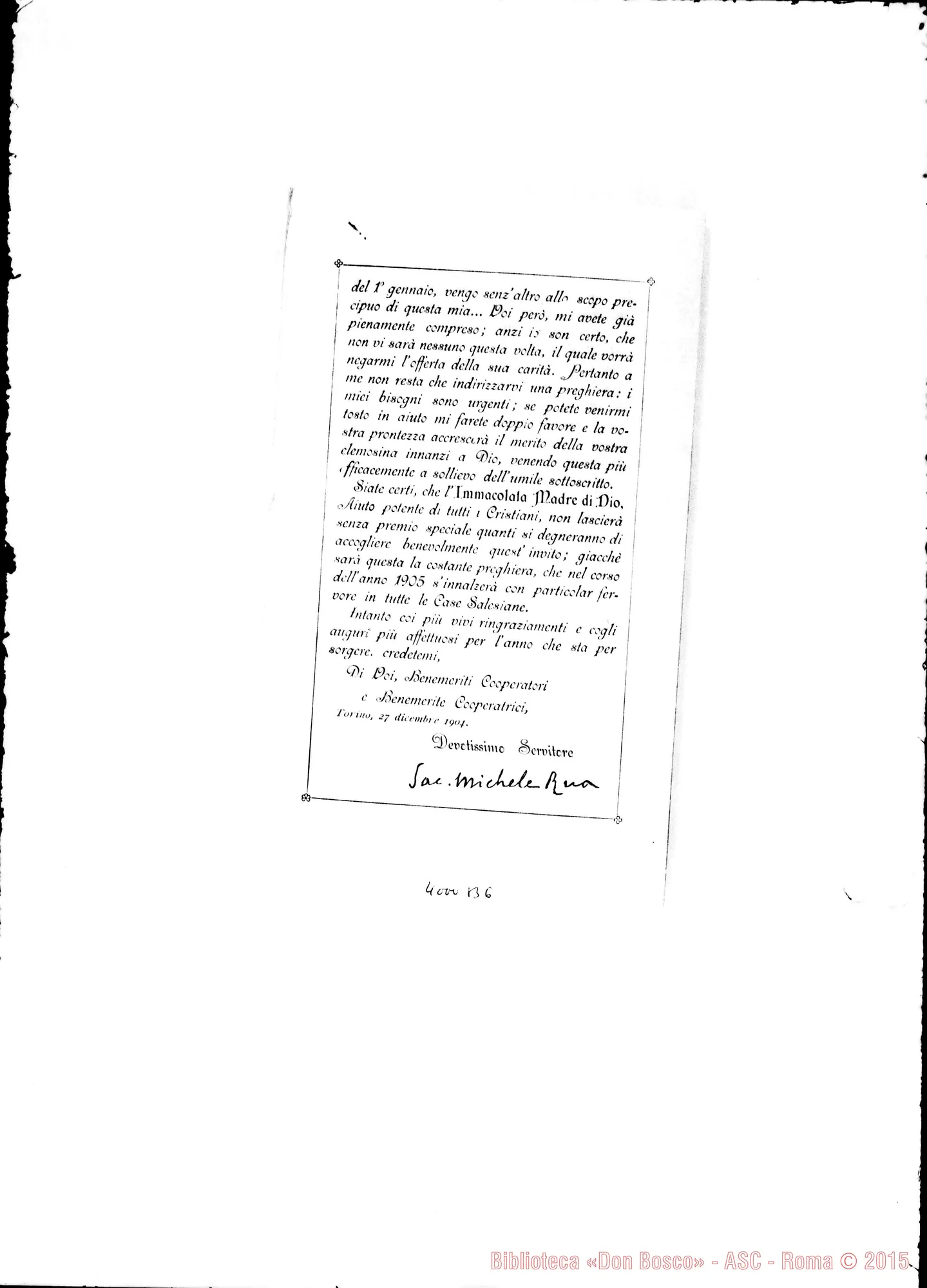 Fotogramma B 6 — 27-12- Notizie varie. Ms. allogr. E stampato