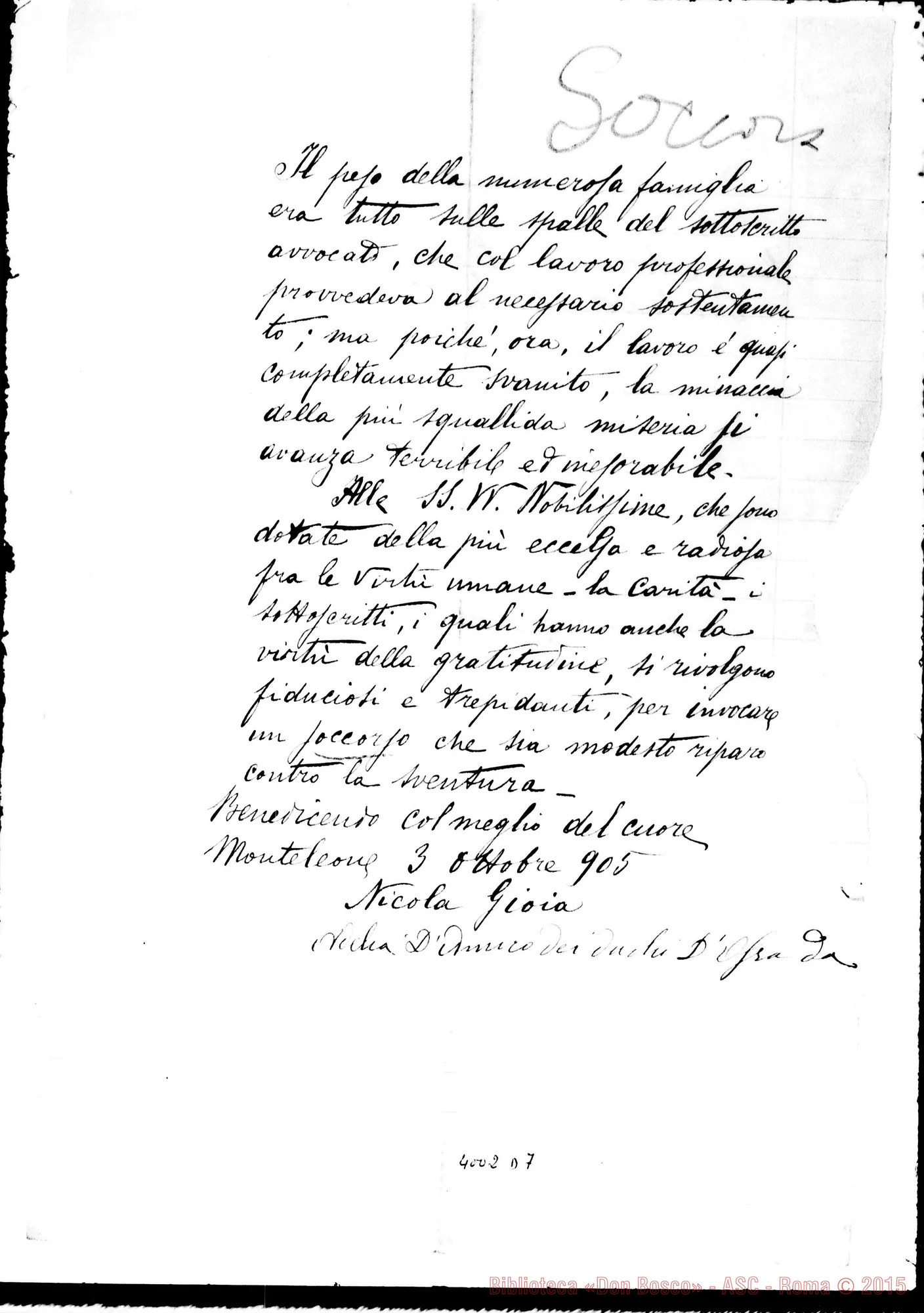 Fotogramma D 7 — Nicola Gioia-S.A.R. duchessa Letitia. Monteleone, 3-10-1905