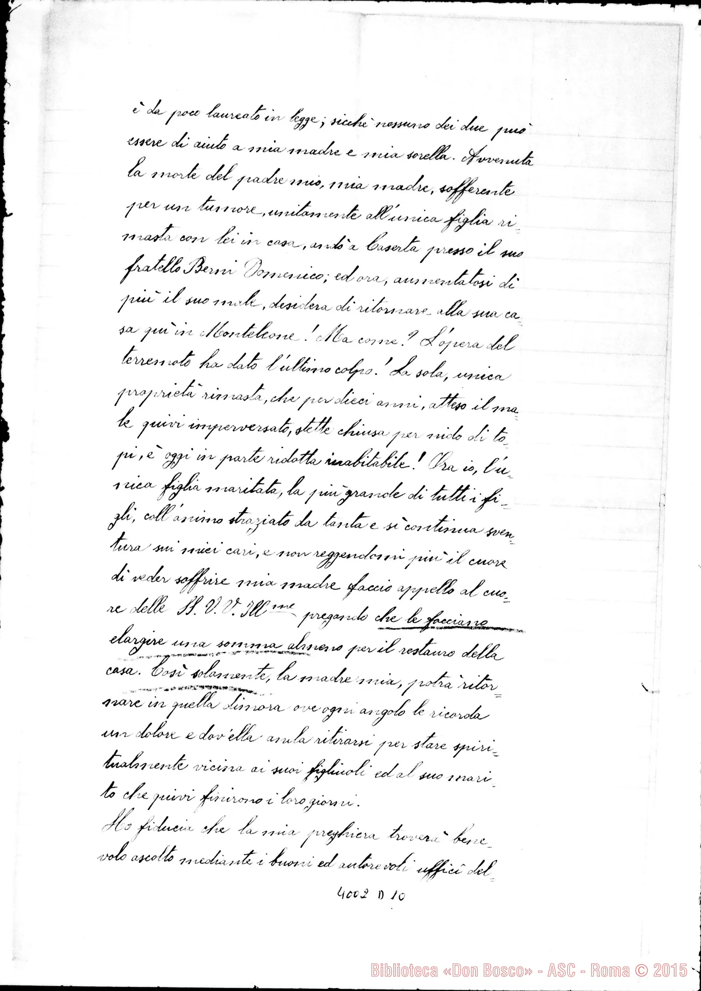 Fotogramma D 10 — Concetta Straninata Gasparri-Nobili Dame. Monteleone, 3-10-1905