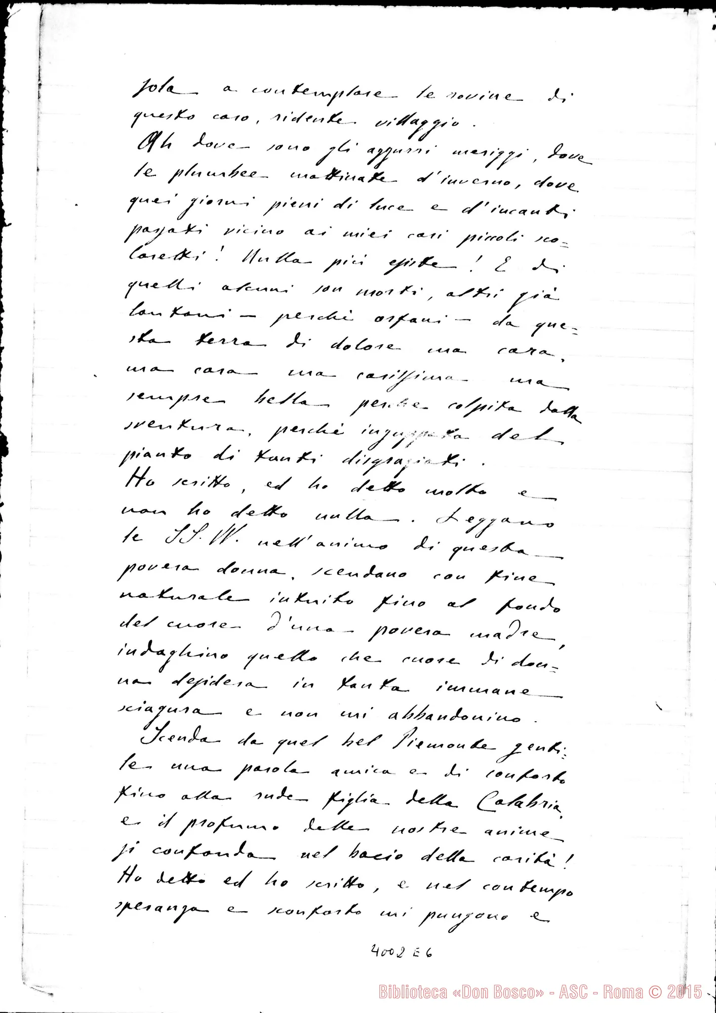 Fotogramma E 6 — Marianna Schipani, maestra-illustrissime Dame. Pannaconi, 4-10-1905