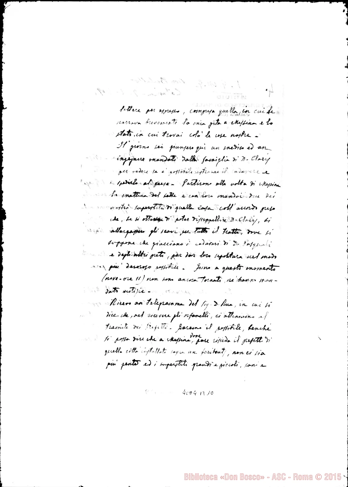 Fotogramma B 10 — Don Bertello-Don Rinaldi. Catania, 9-01-1909