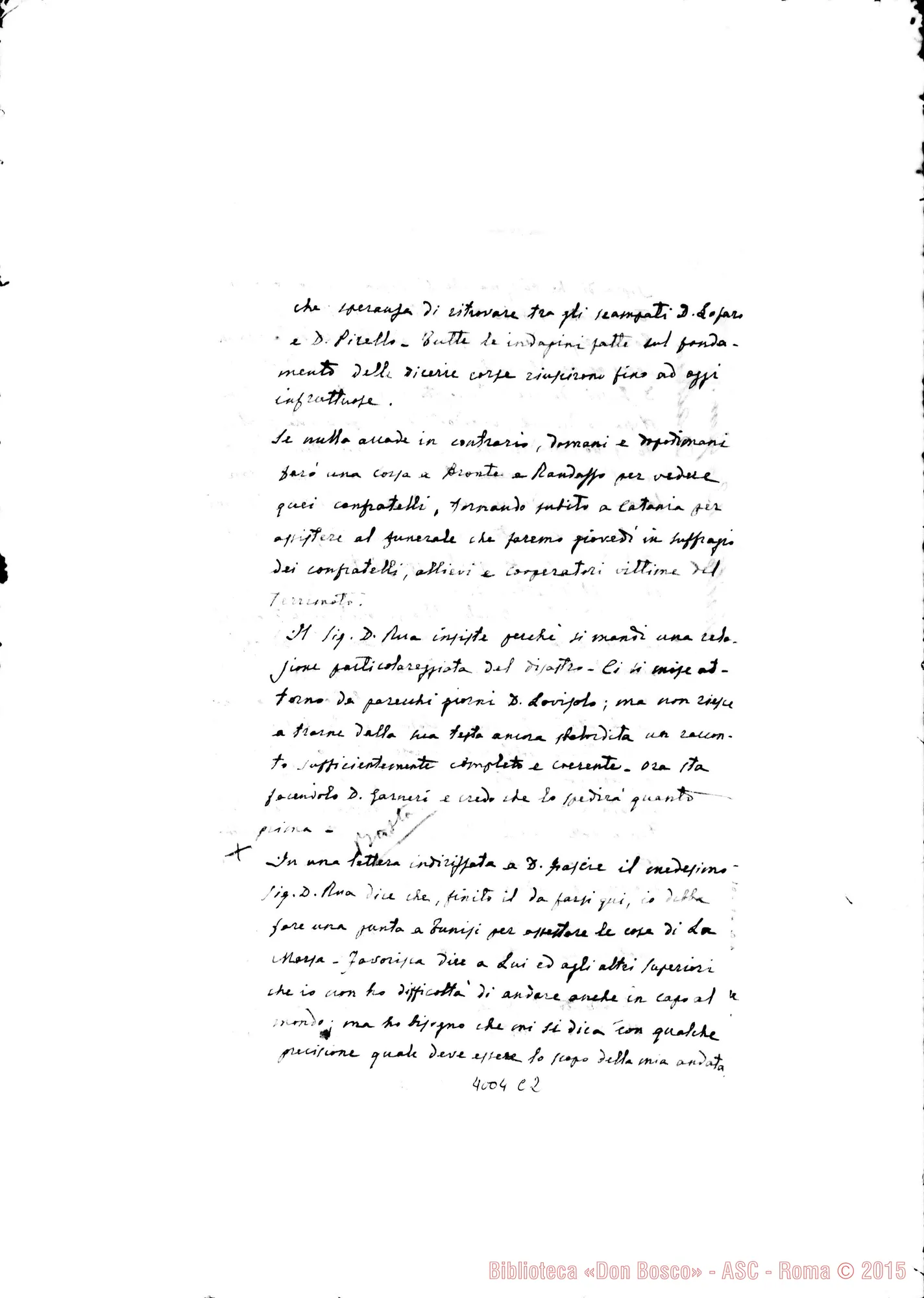 Fotogramma C 2 — Don Bertello-Don Rinaldi. Catania, 10-01-1909