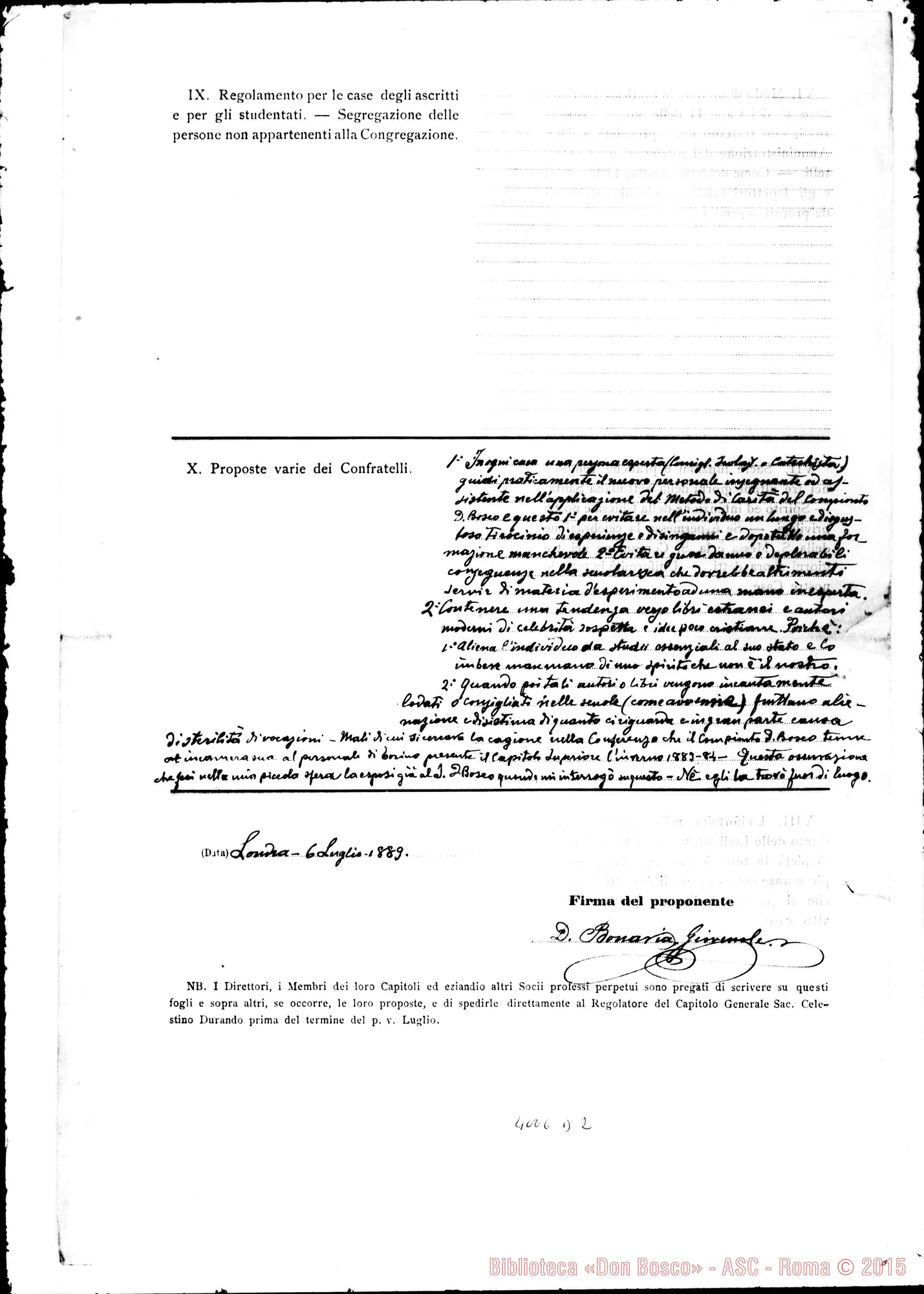 Fotogramma D 2 — Don Bonavia Giovenale