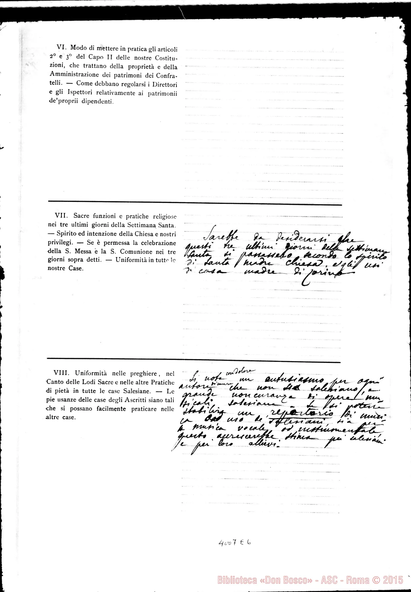 Fotogramma E 6 — Don Fasani Cesare