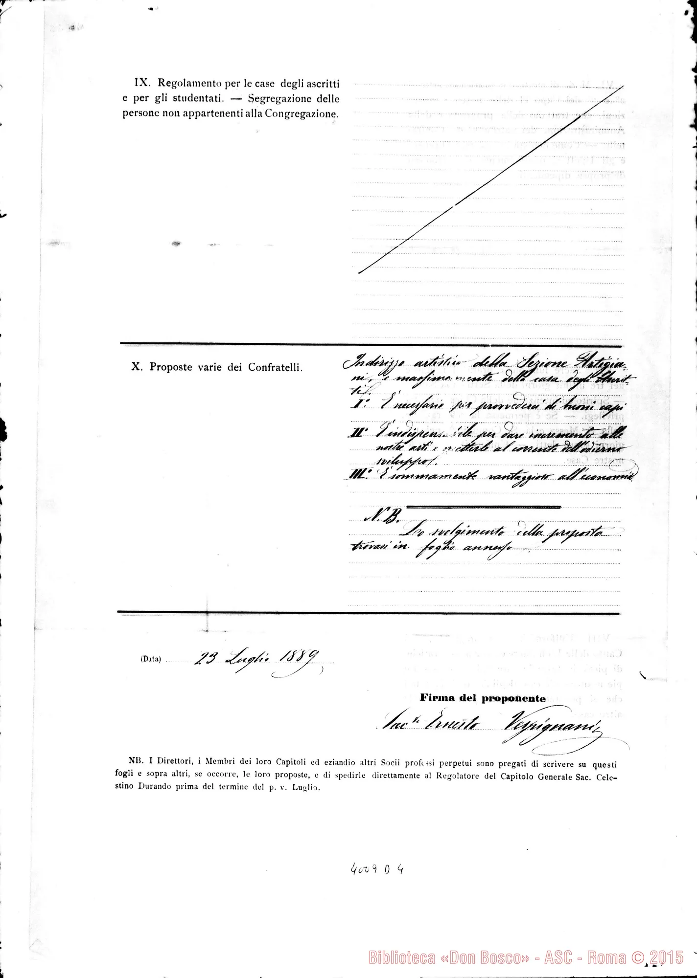 Fotogramma D 4 — Don Vespignani Ernesto