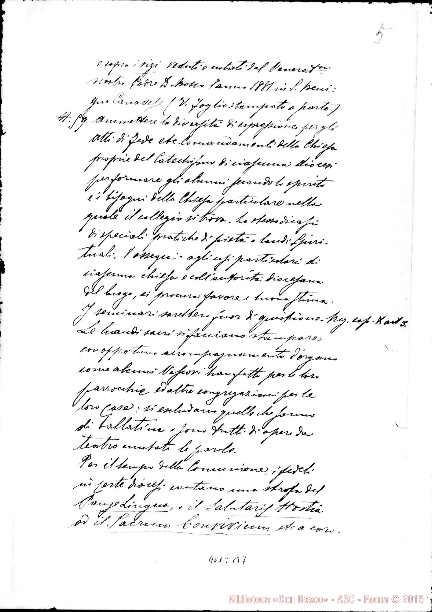 Fotogramma B 7 — Verbale dell’ottava proposta. Ms.