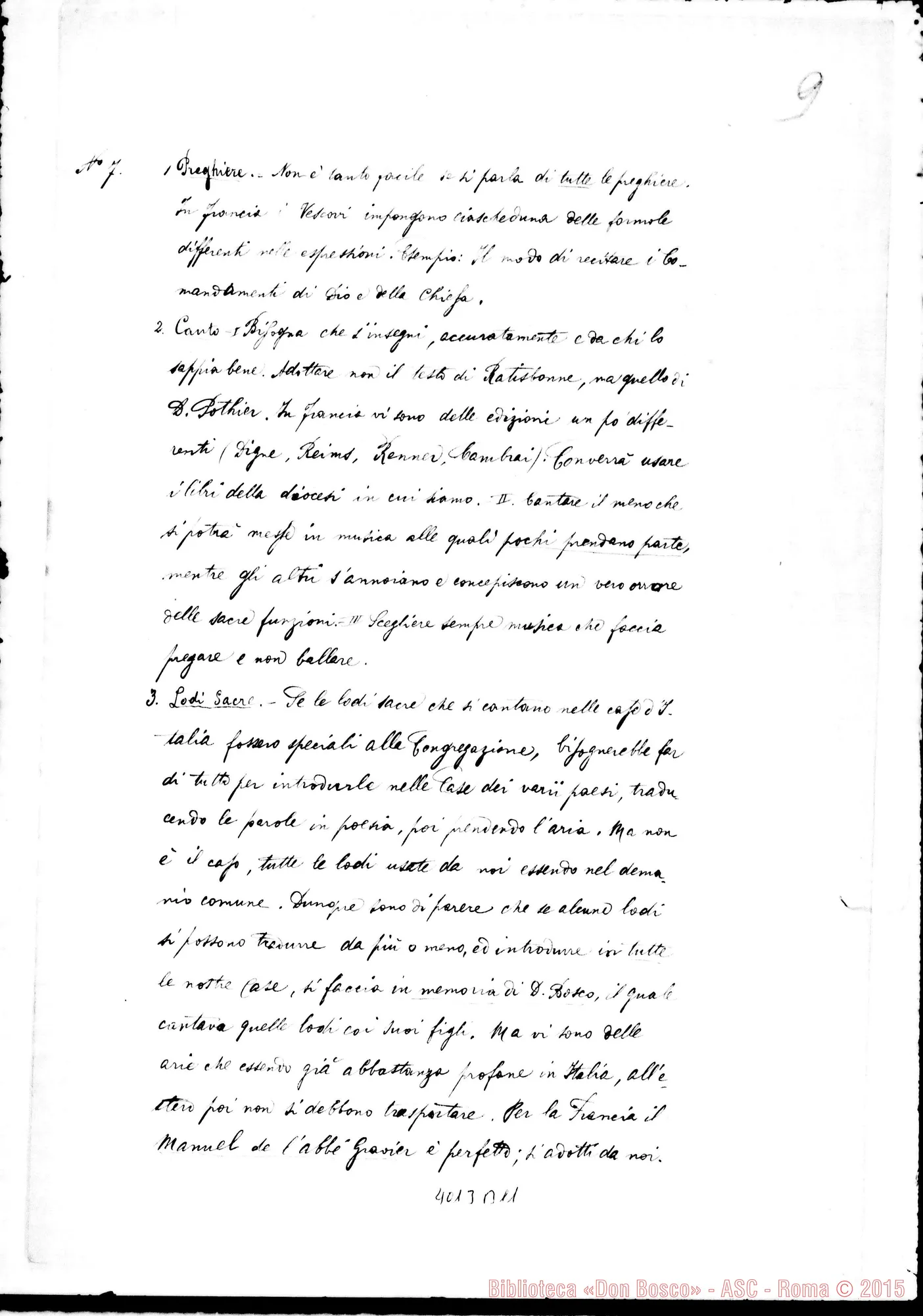 Fotogramma B 11 — Verbale dell’ottava proposta. Ms.